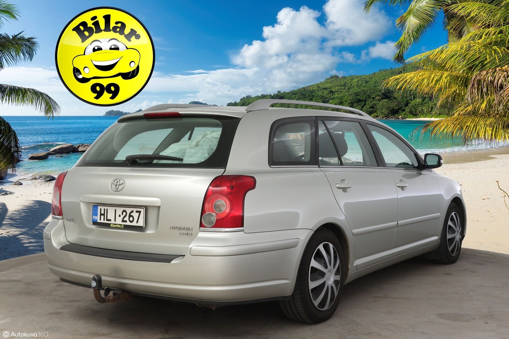 Toyota Avensis 2007 2,2 D-4D 150 Clean Power Linea Sol Elegant Wagon ** Myydään huutokaupat.com / Lohkolämmitin / Vakkari / 2x renkaat **