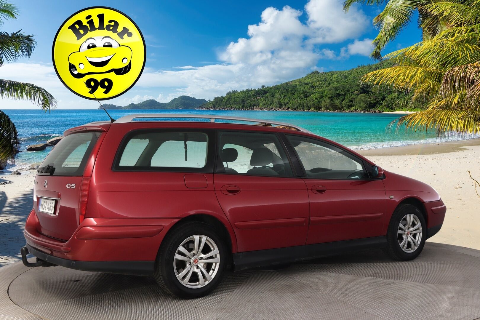 Citroen C5 2004 *Myydään Huutokaupat.com* - *Ilmastointi / Koukku / 2x Vanteet ja renkaat*