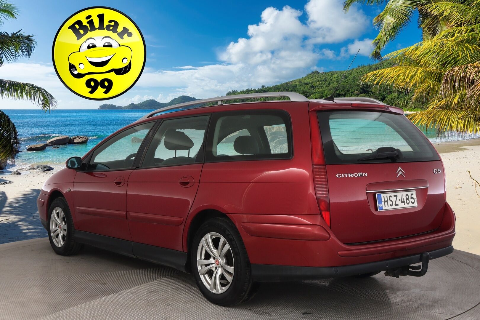 Citroen C5 2004 *Myydään Huutokaupat.com* - *Ilmastointi / Koukku / 2x Vanteet ja renkaat*