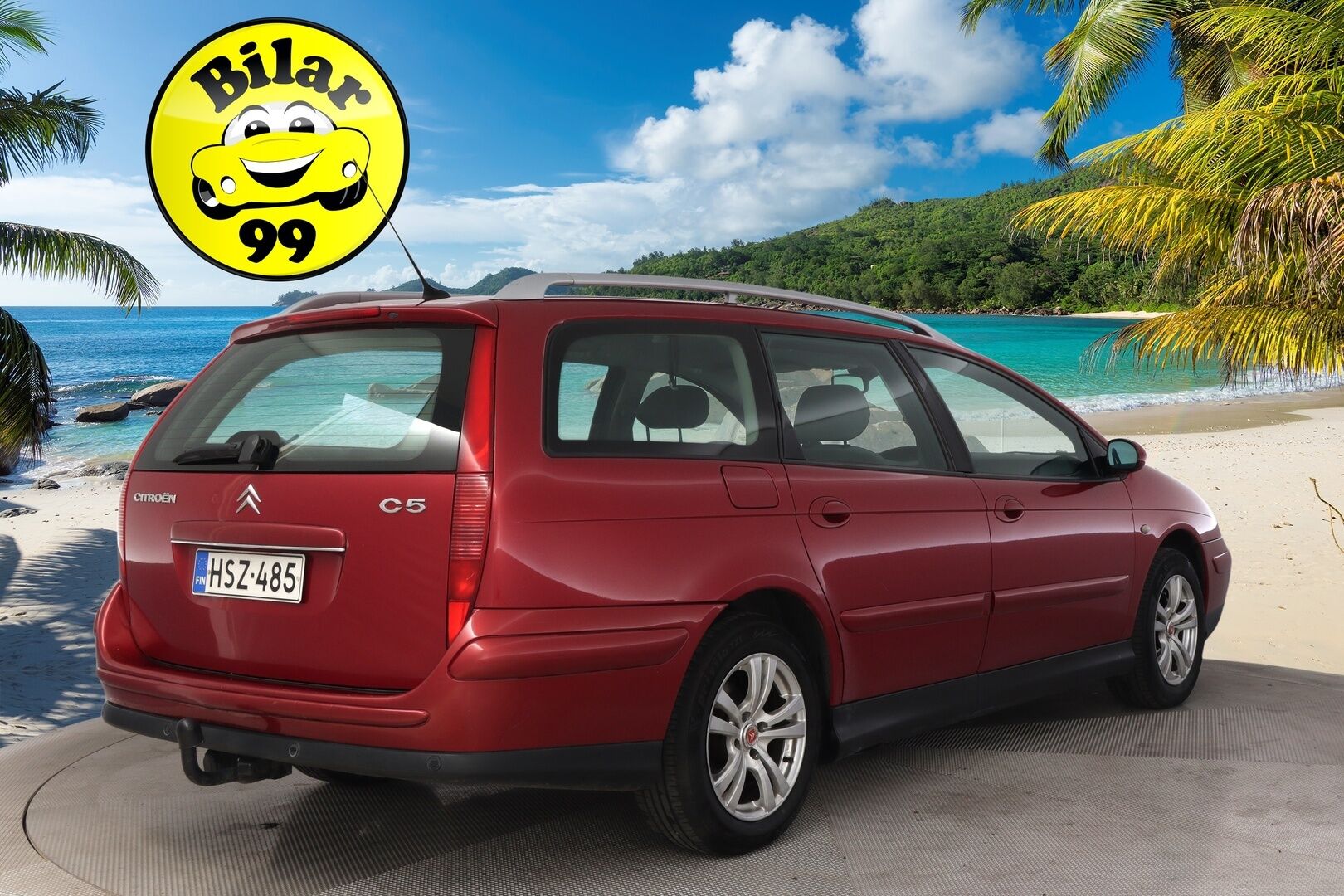 Citroen C5 2004 *Myydään Huutokaupat.com* - *Ilmastointi / Koukku / 2x Vanteet ja renkaat*