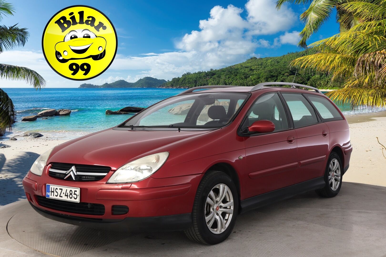 Citroen C5 2004 *Myydään Huutokaupat.com* - *Ilmastointi / Koukku / 2x Vanteet ja renkaat*