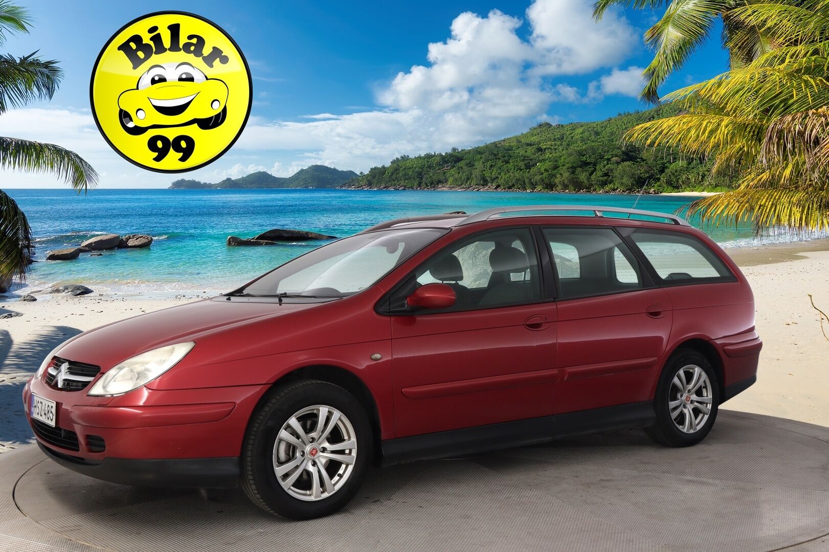 Citroen C5 2004 *Myydään Huutokaupat.com* - *Ilmastointi / Koukku / 2x Vanteet ja renkaat*