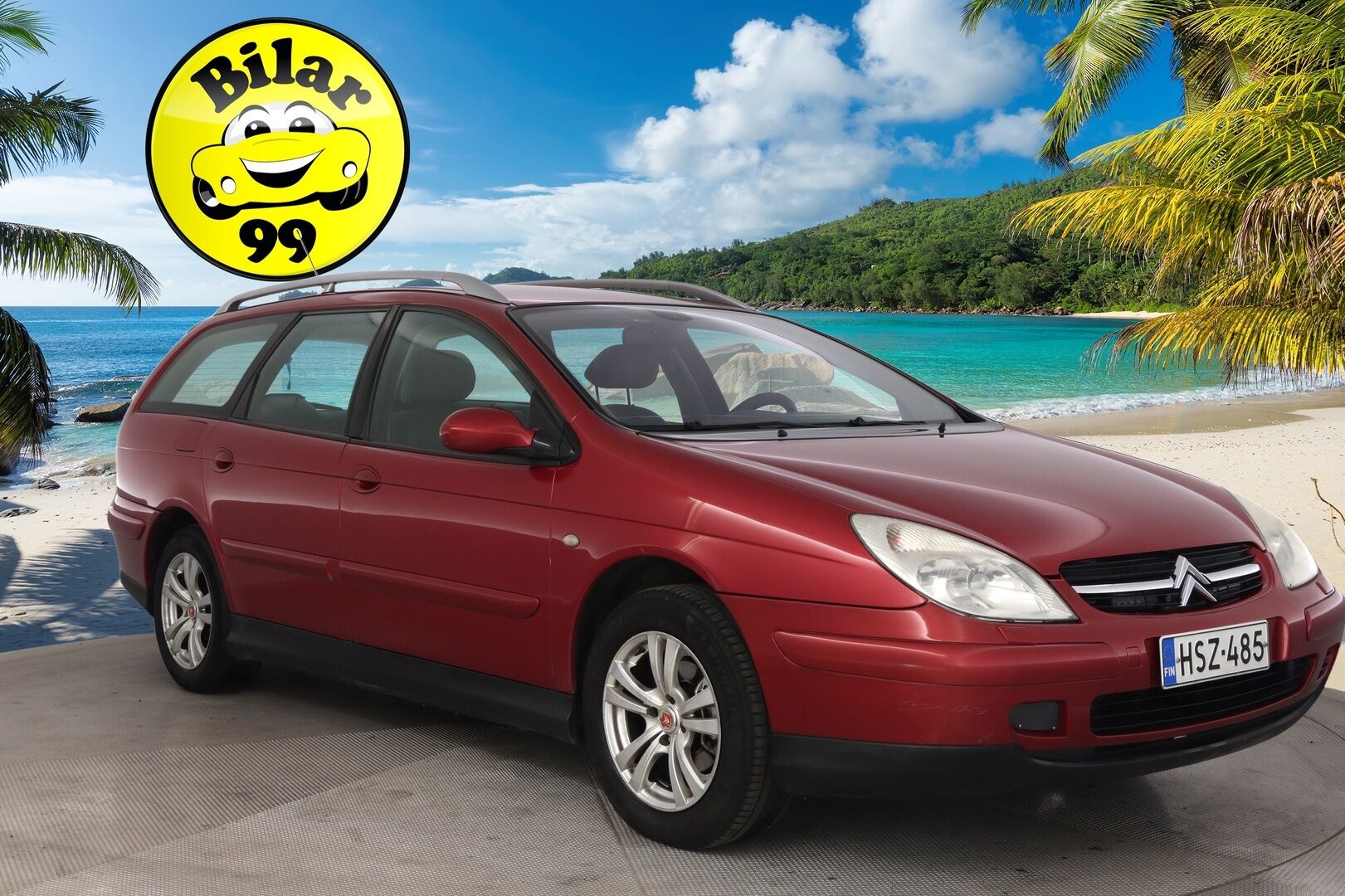 Citroen C5 2004 *Myydään Huutokaupat.com* - *Ilmastointi / Koukku / 2x Vanteet ja renkaat*