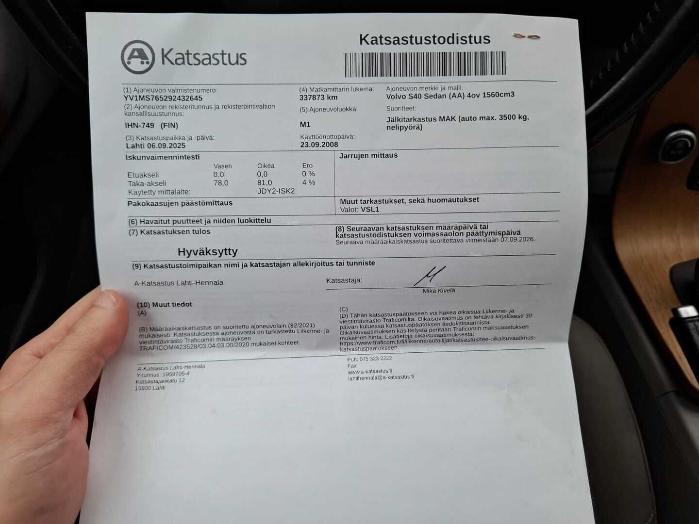 Volvo S40 2008 1,6D Momentum man * YritysOutlet - Myydään vain yrityksille*-* Webasto / Parkkitutkat / Vetokoukku / Suomi-auto * - YritysOutlet - Myydään vain yrityksille / Juuri katsastettu / Hyvä huoltohistoria* 