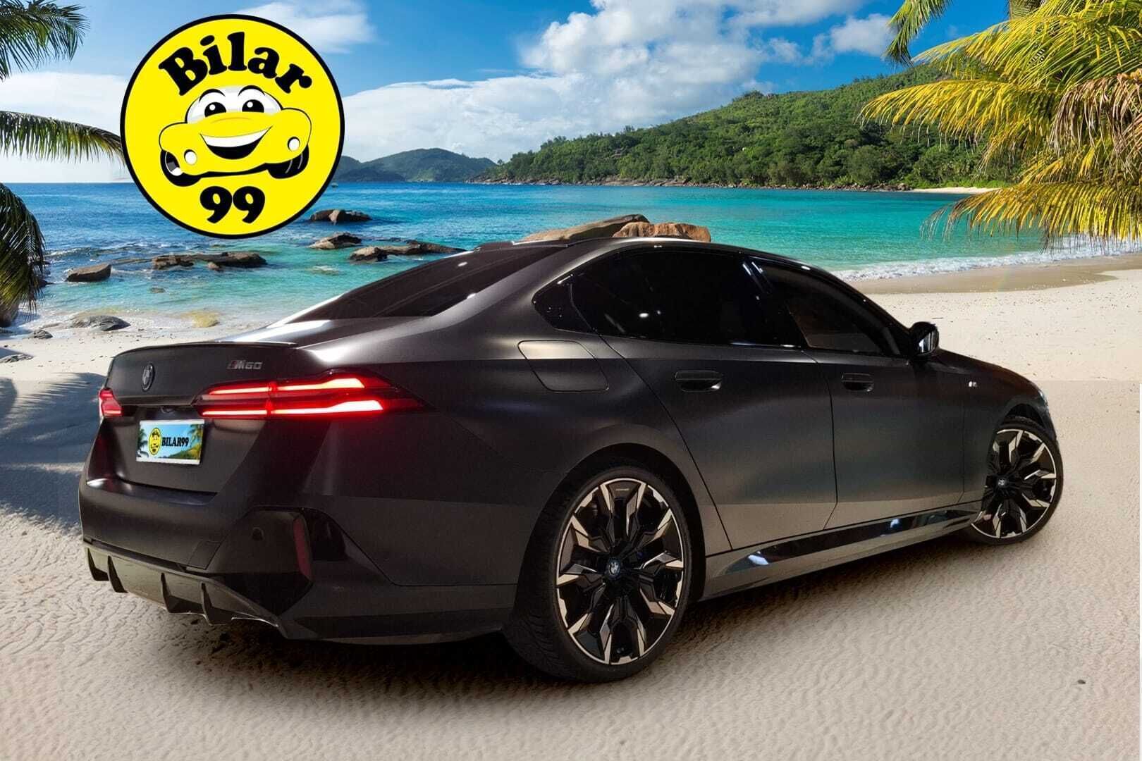 BMW i5 M60 2024 G60 M60 xDrive M Sport Pro * Suomiauto / Carbon / B&W / Sähkökoukku / Iconic Glow / Panorama / Comfort Penkit Muistilla - Ilmastoidut Penkit / Mattaväri / Crafted Clarity / UPEA!