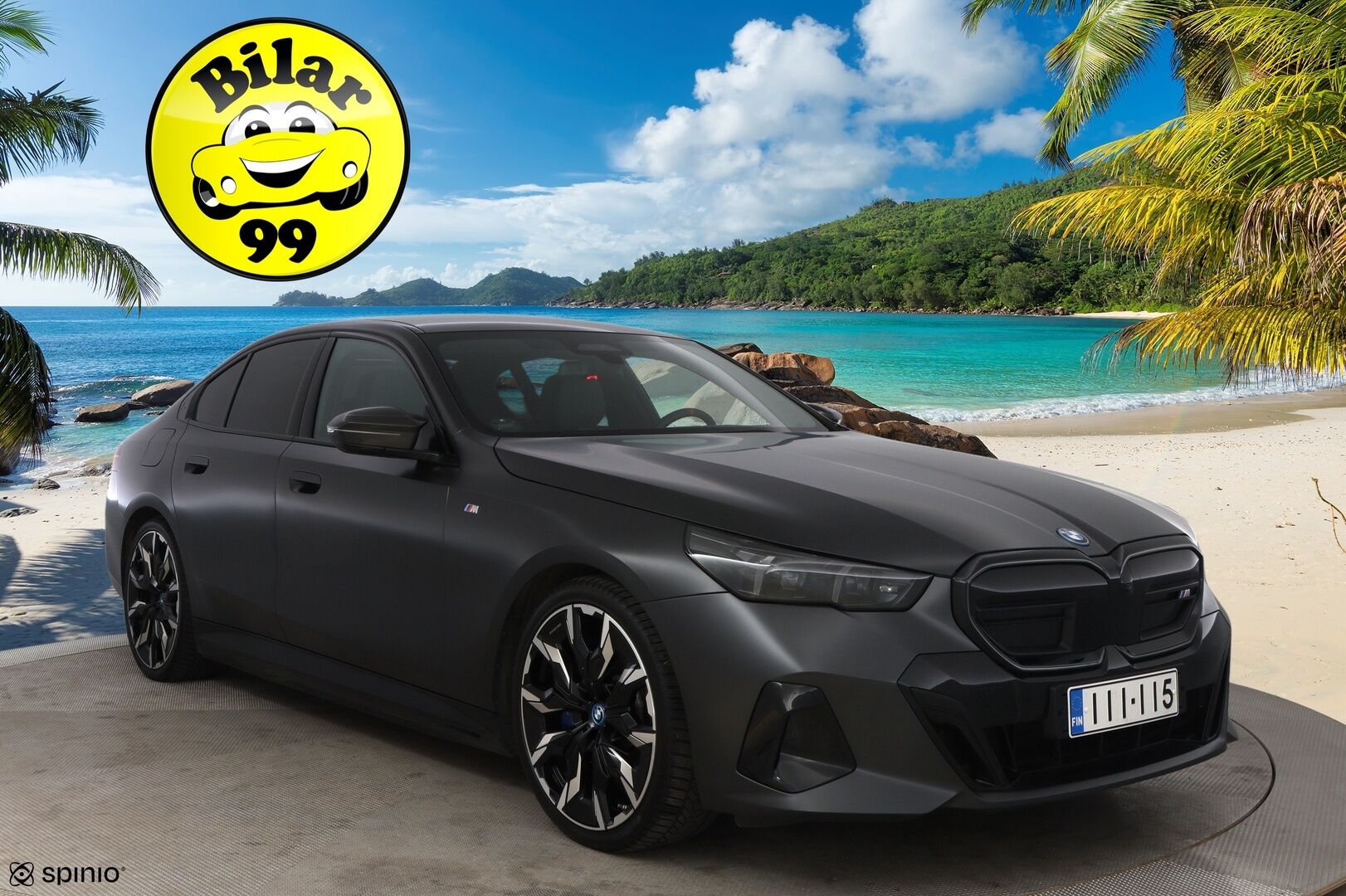 BMW i5 M60 2024 G60 M60 xDrive M Sport Pro * Suomiauto / Carbon / B&W / Sähkökoukku / Iconic Glow / Panorama / Comfort Penkit Muistilla - Ilmastoidut Penkit / Mattaväri / Crafted Clarity / UPEA!