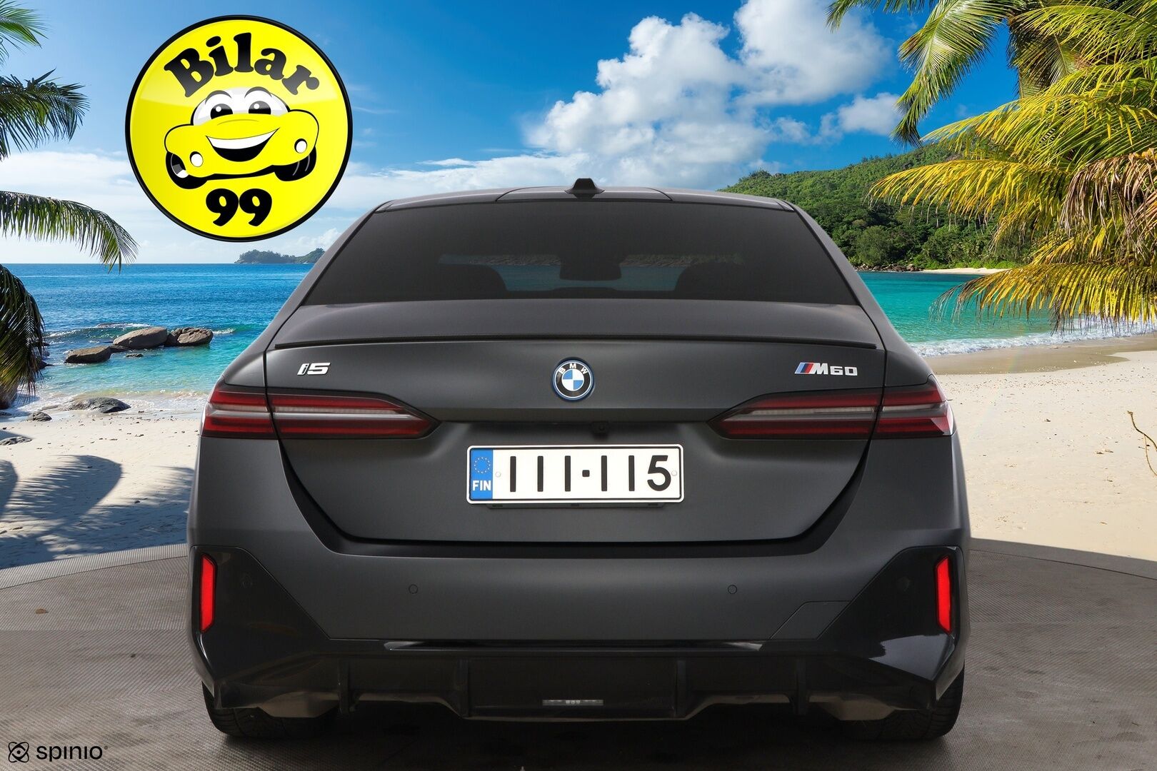 BMW i5 M60 2024 G60 M60 xDrive M Sport Pro * Suomiauto / Carbon / B&W / Sähkökoukku / Iconic Glow / Panorama / Comfort Penkit Muistilla - Ilmastoidut Penkit / Mattaväri / Crafted Clarity / UPEA!