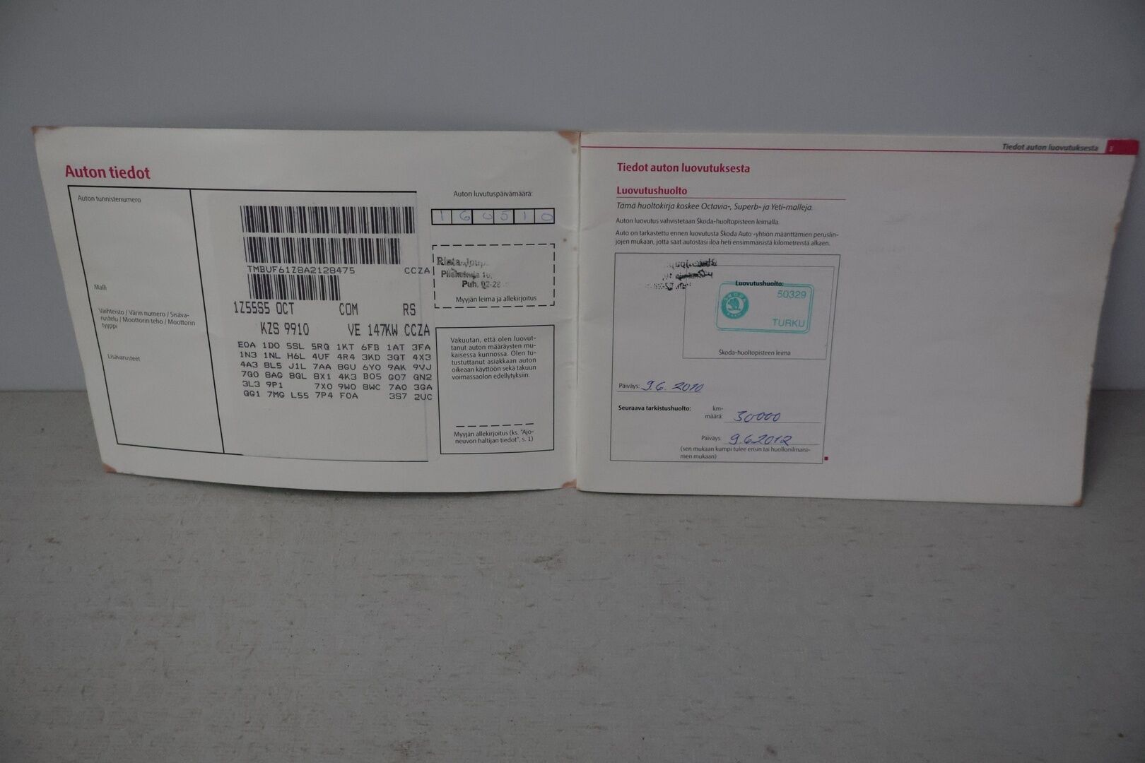 Skoda Octavia 2010 Combi 2,0 TSI RS *YritysOutlet - Myydään vain yrityksille* - *YritysOutlet - Myydään vain yrityksille*