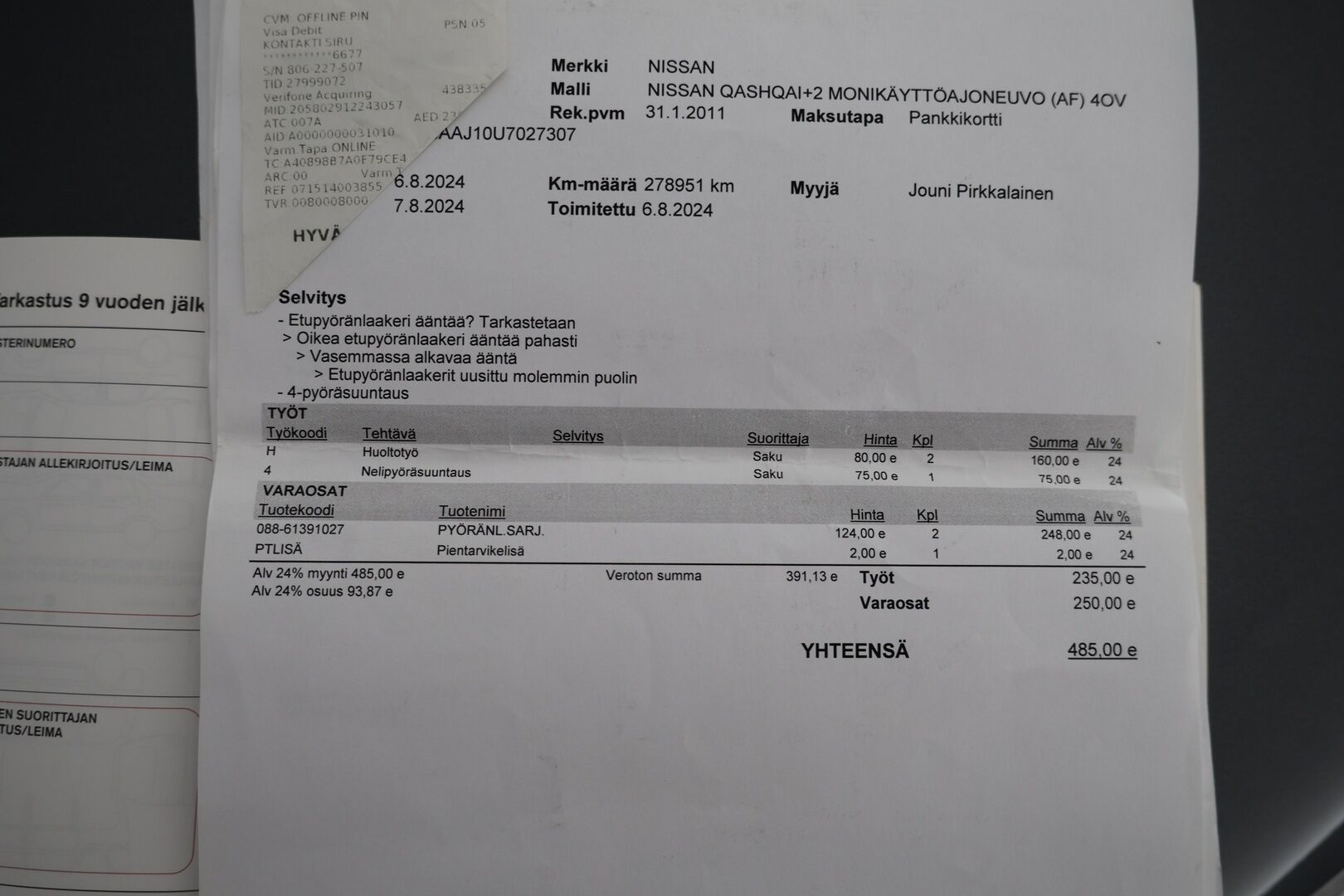 Nissan Qashqai+2 2011 1,6L Acenta 2WD 5MT MY10 - Huutokaupat.com | Leimaa 05/27!