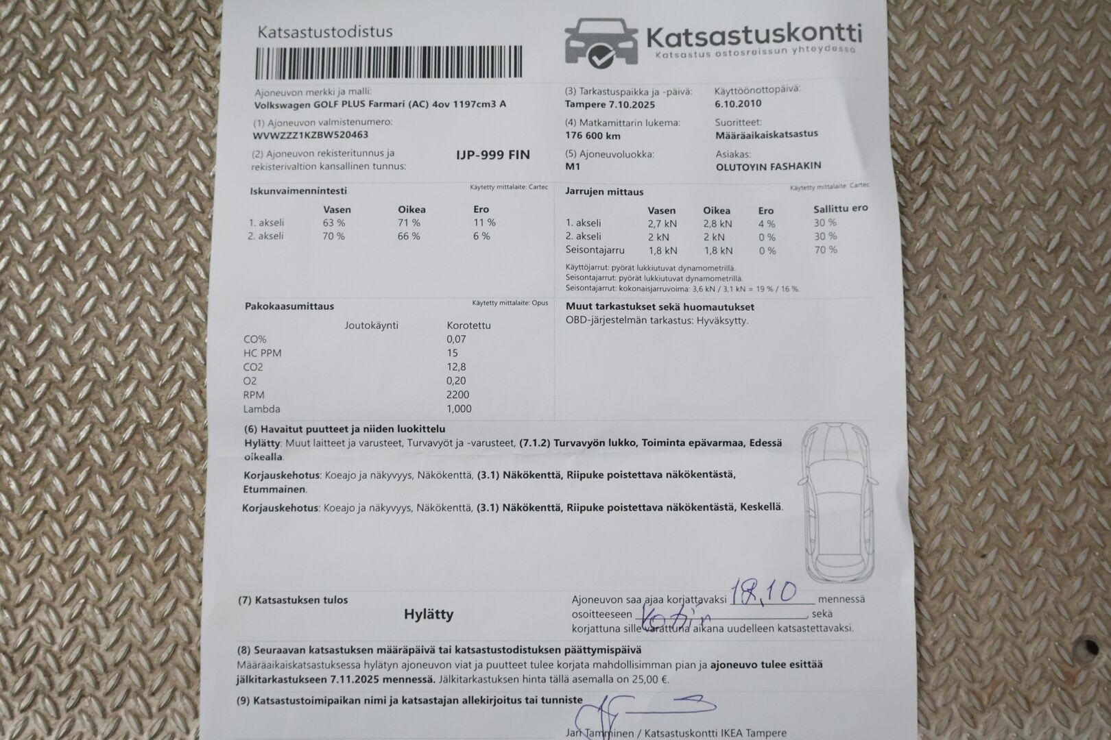 Volkswagen Golf Plus 2010 Comfortline 1,2 TSI 77 kW (105 hv) DSG-automat *YritysOutlet - Myydään vain yritykselle* - *YritysOutlet - Myydään vain yritykselle*