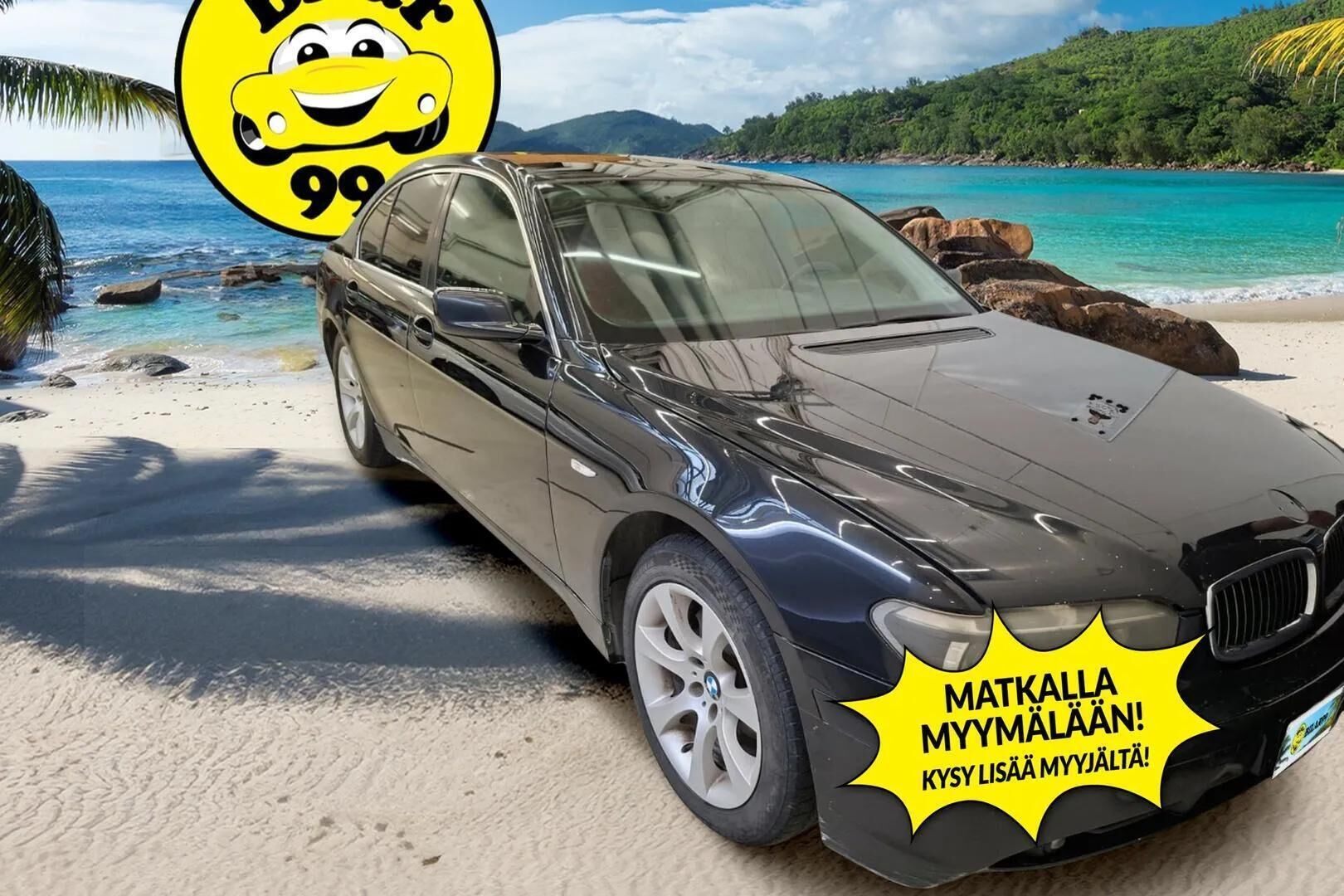 BMW 730 2004 dA - | YritysOutlet - Myydään vain yrityksille | Sähkösäätöiset nahkapenkit | Vakionopeudensäädin | Lasikattoluukku | Automaattinen ilmastointi | Sähkösäätöinen ohjauspyörä | Kahdet renkaat ja vanteet |