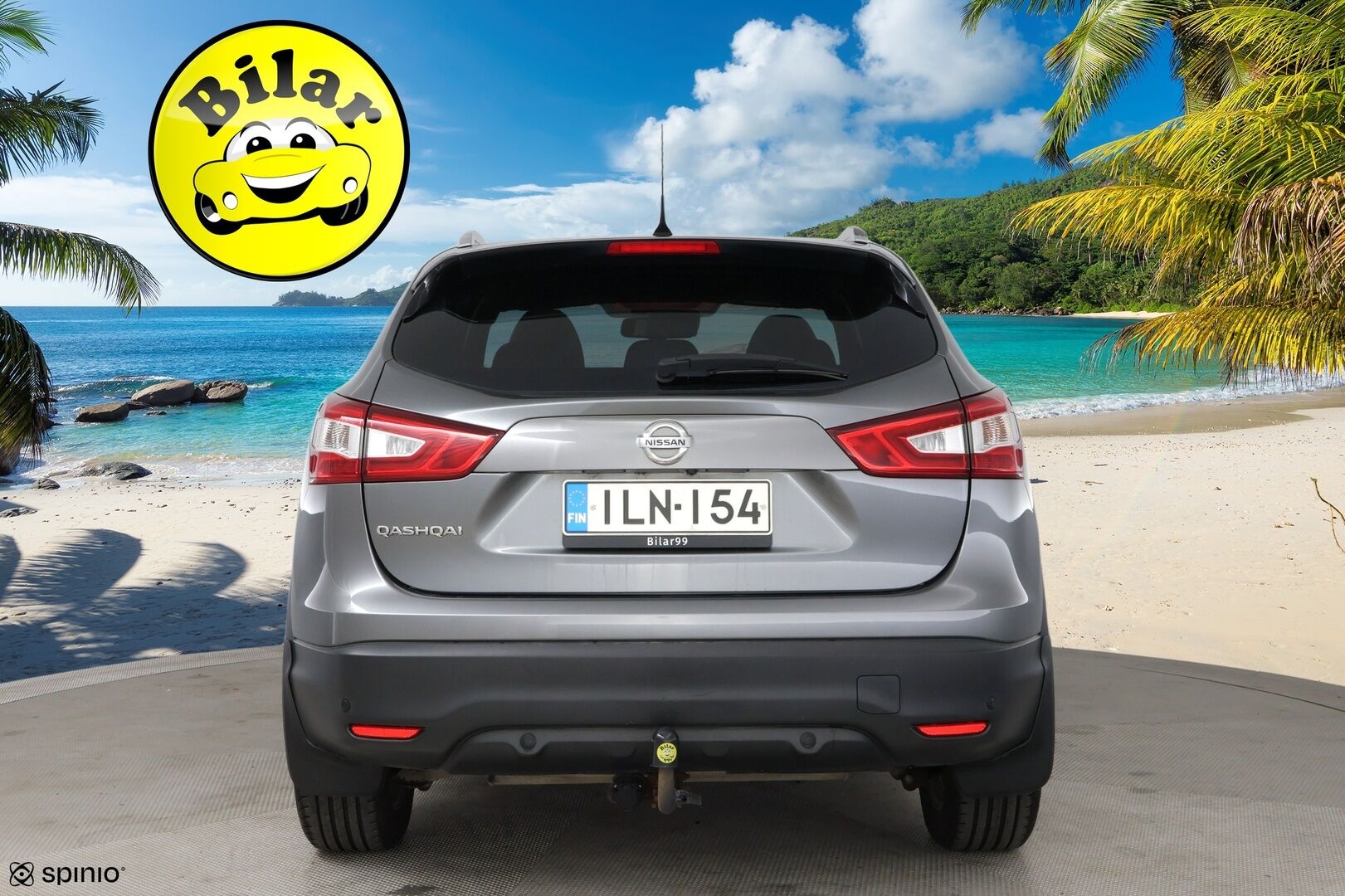 Nissan Qashqai 2015 DIG-T 115 Business 360 2WD 6M/T Alcantara - | 360° | Lasikatto | Vetokoukku | Suomi-Auto | BLIS | Keyless | LED | Nahka-alcantara