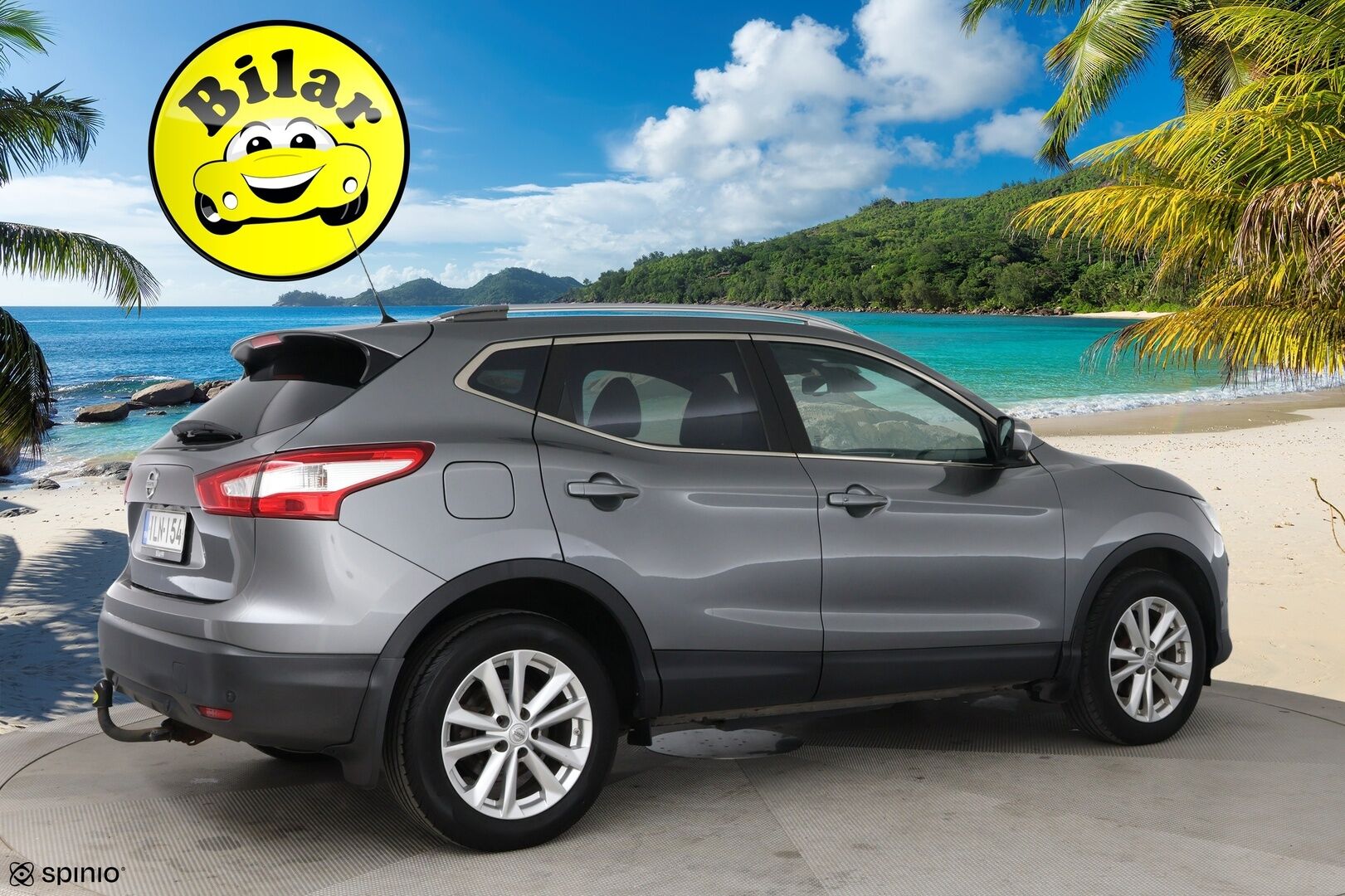 Nissan Qashqai 2015 DIG-T 115 Business 360 2WD 6M/T Alcantara - | 360° | Lasikatto | Vetokoukku | Suomi-Auto | BLIS | Keyless | LED | Nahka-alcantara