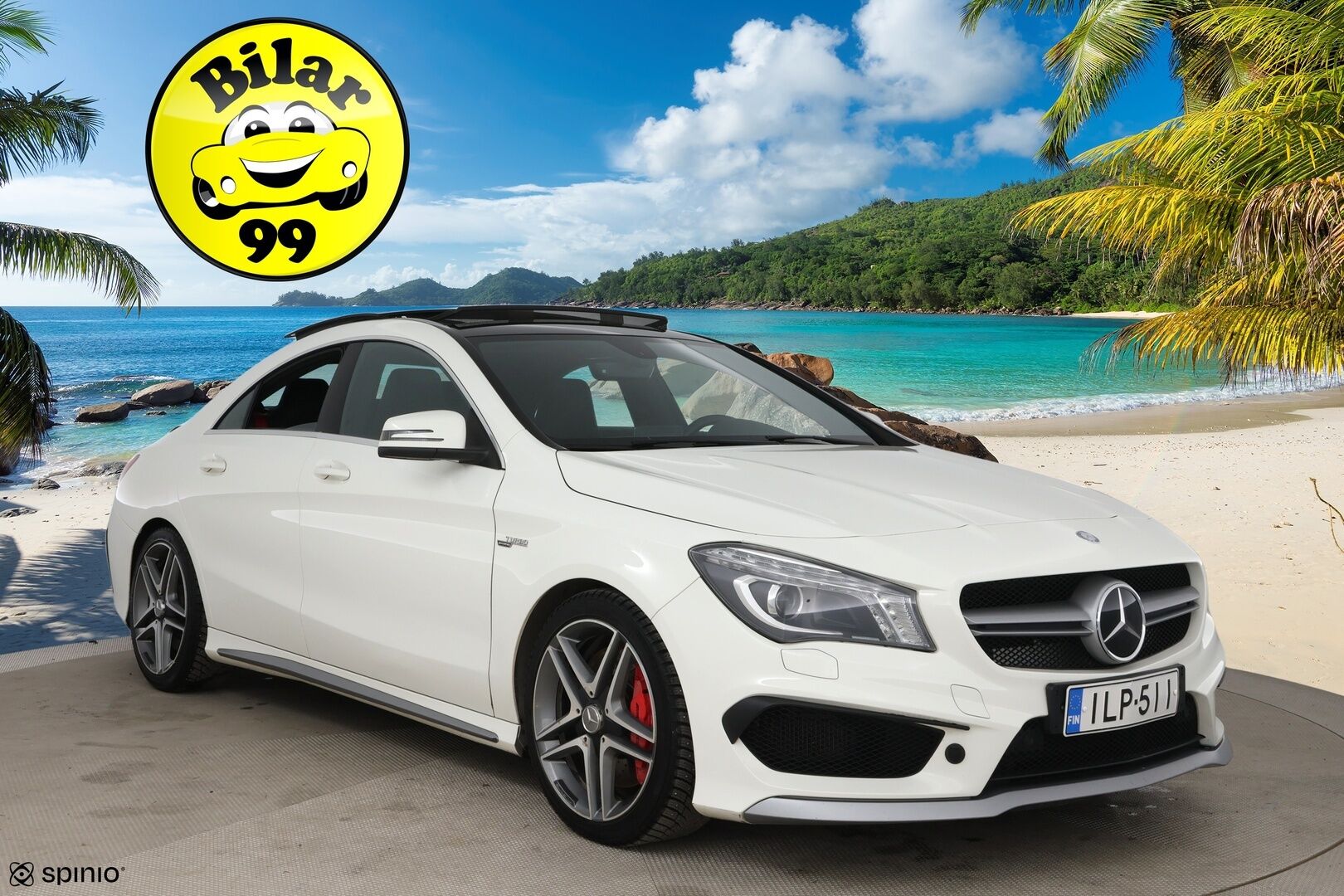 Mercedes-Benz CLA 45 AMG 2014 45 AMG 4Matic A / Distronic+ / H/K / Panorama / Sport-putkisto / BLIS / Muistipenkki / - / Suomi-auto / Ketju tarkistettu! / Tuoreesti huollettu / Huippusiisti! / - HULLU BLACKWEEK KORKOTARJOUS 2,49%