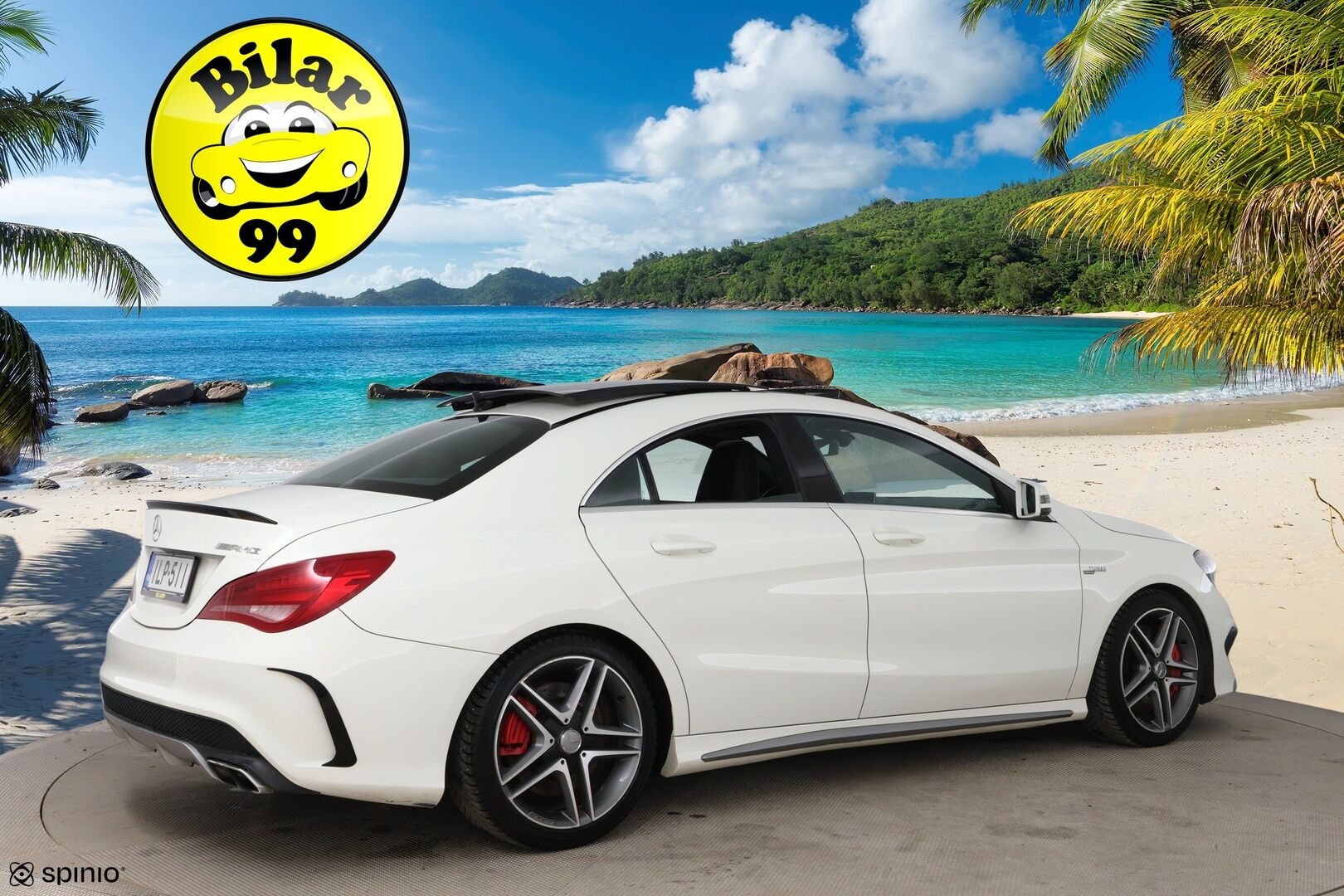 Mercedes-Benz CLA 45 AMG 2014 45 AMG 4Matic A / Distronic+ / H/K / Panorama / Sport-putkisto / BLIS / Muistipenkki / - / Suomi-auto / Ketju tarkistettu! / Tuoreesti huollettu / Huippusiisti! / - HULLU BLACKWEEK KORKOTARJOUS 2,49%