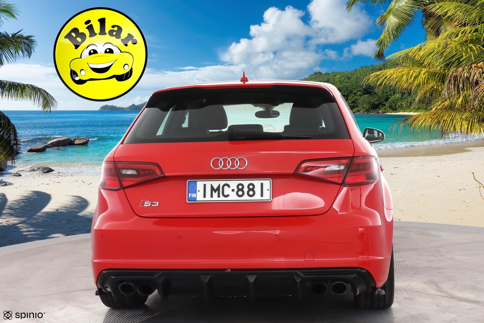 Audi S3 2015 Sportback 2,0 TFSI 221 kW quattro S tronic - | ACC | Suomi-auto | Maxton | Nahka-alcantra | Navi | 