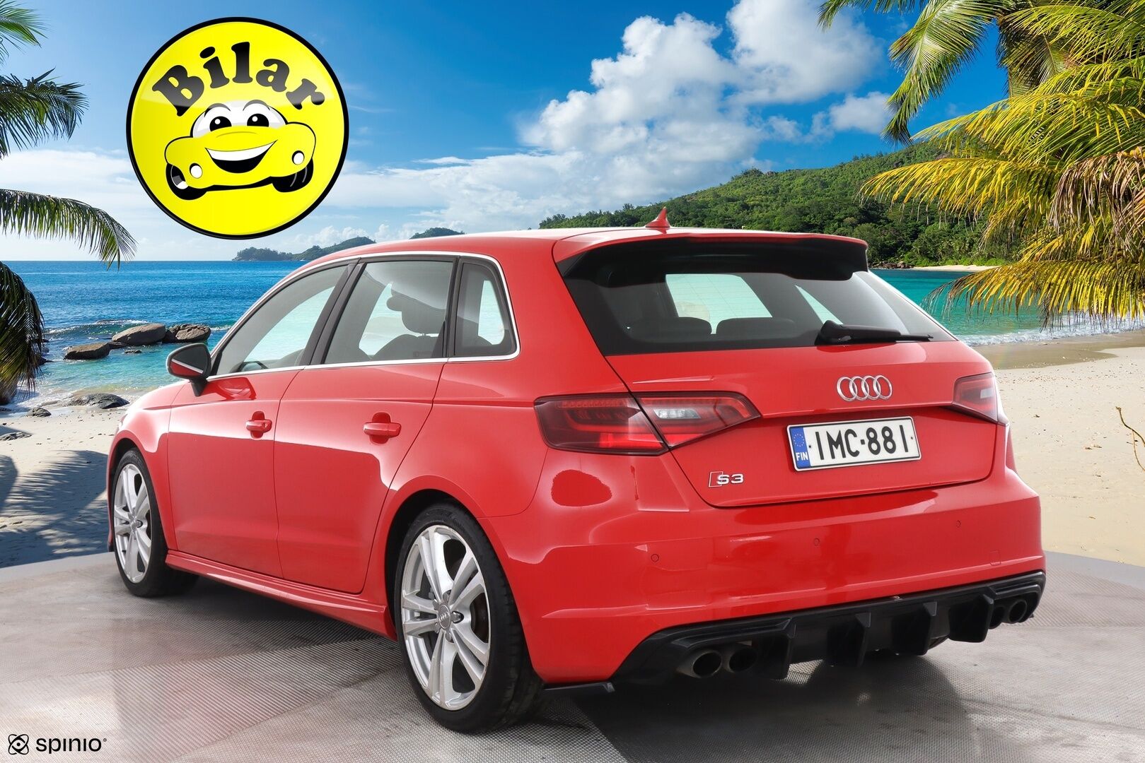 Audi S3 2015 Sportback 2,0 TFSI 221 kW quattro S tronic - | ACC | Suomi-auto | Maxton | Nahka-alcantra | Navi | 