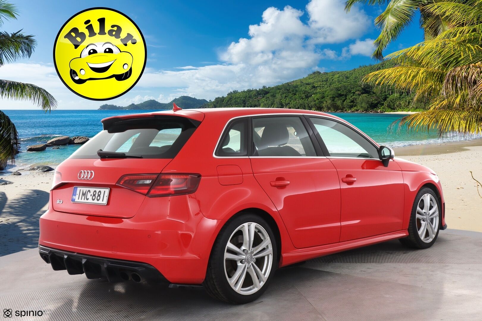 Audi S3 2015 Sportback 2,0 TFSI 221 kW quattro S tronic - | ACC | Suomi-auto | Maxton | Nahka-alcantra | Navi | 