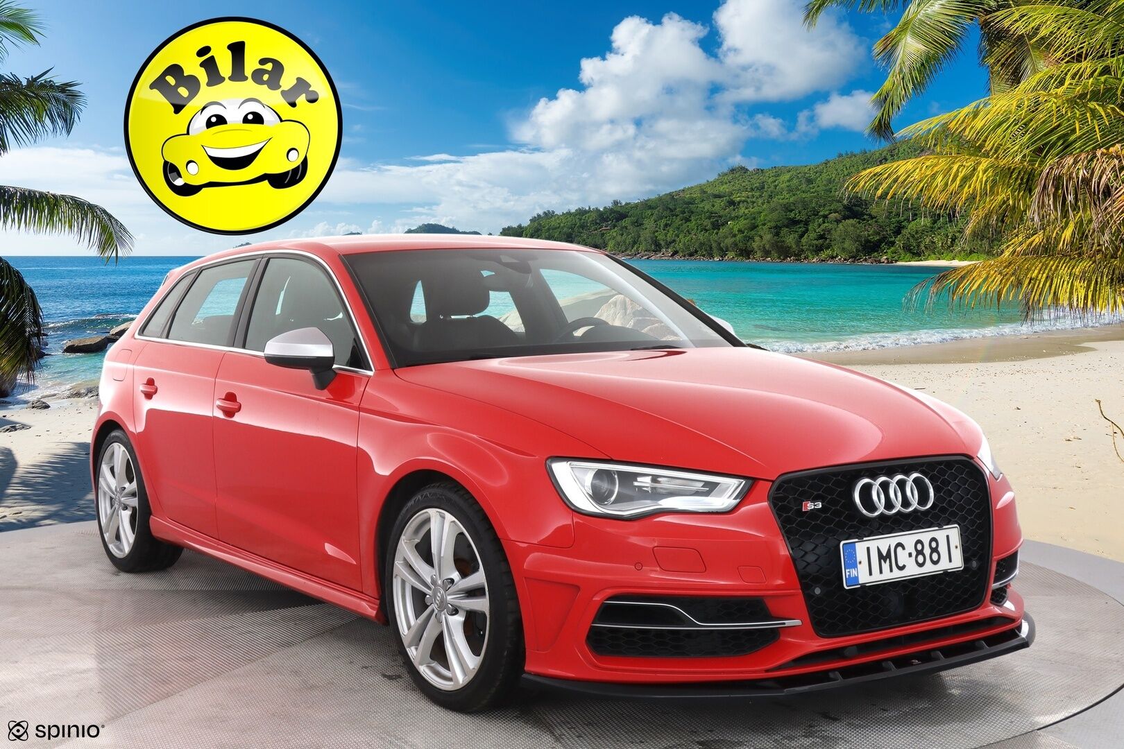 Audi S3 2015 Sportback 2,0 TFSI 221 kW quattro S tronic - | ACC | Suomi-auto | Maxton | Nahka-alcantra | Navi | 