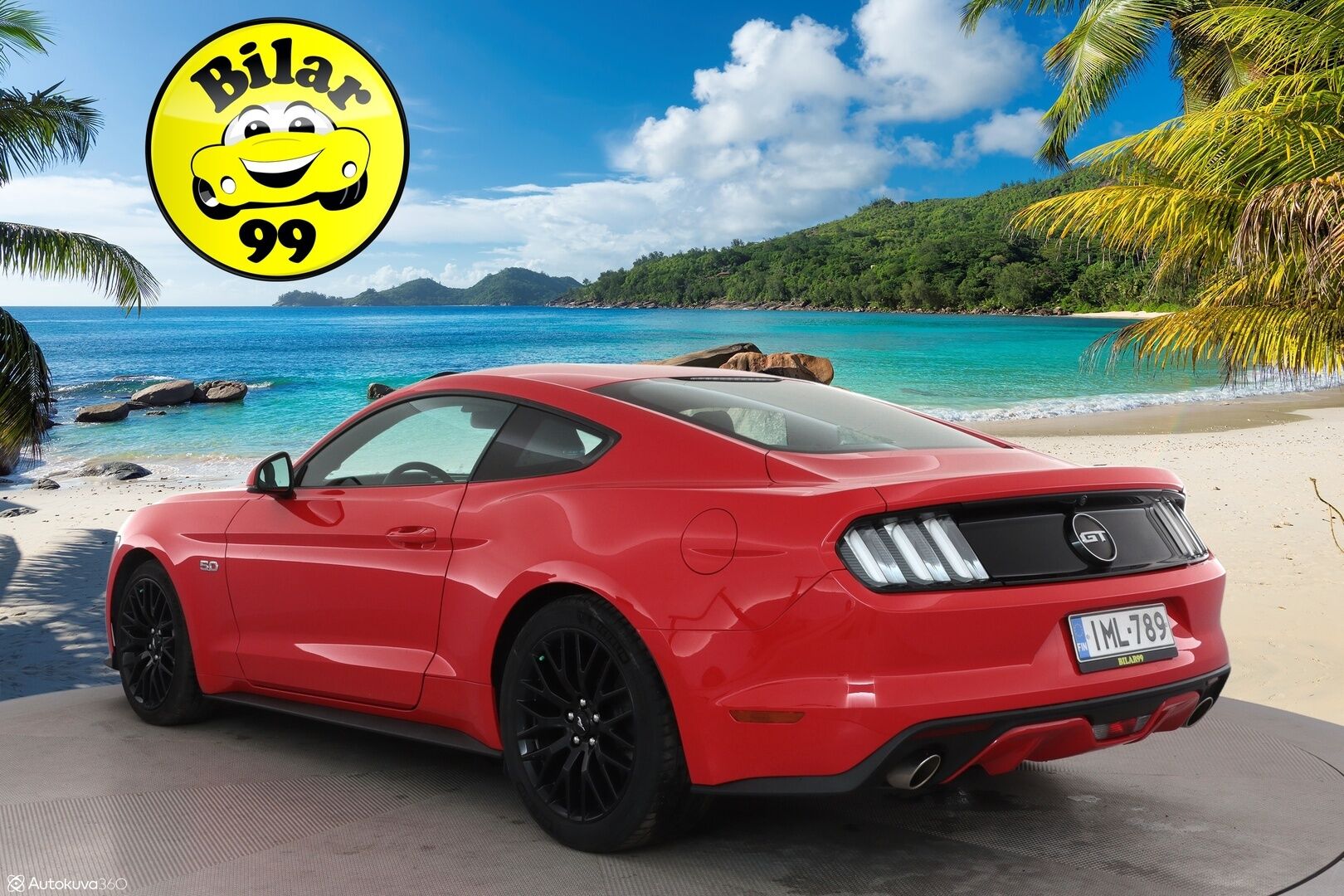 Ford Mustang 2016 5,0 V8 GT 418hv M6 Fastback** Xenon / P.kamera / Ilmastoidut nahka penkit / Keyless /  Vakkari /  Sporttipenkit ** - 2,99 % KORKOTARJOUS TÄHÄN AUTOON - 