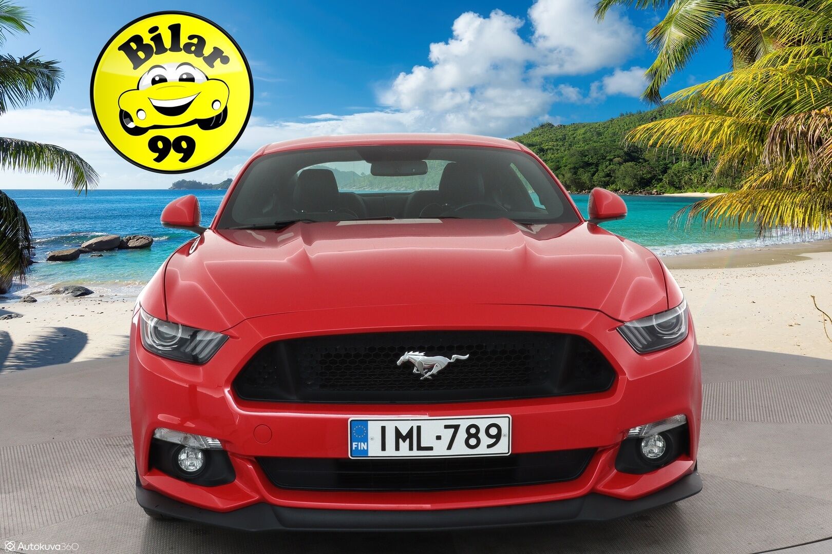 Ford Mustang 2016 5,0 V8 GT 418hv M6 Fastback** Xenon / P.kamera / Ilmastoidut nahka penkit / Keyless /  Vakkari /  Sporttipenkit ** - 2,99 % KORKOTARJOUS TÄHÄN AUTOON - 