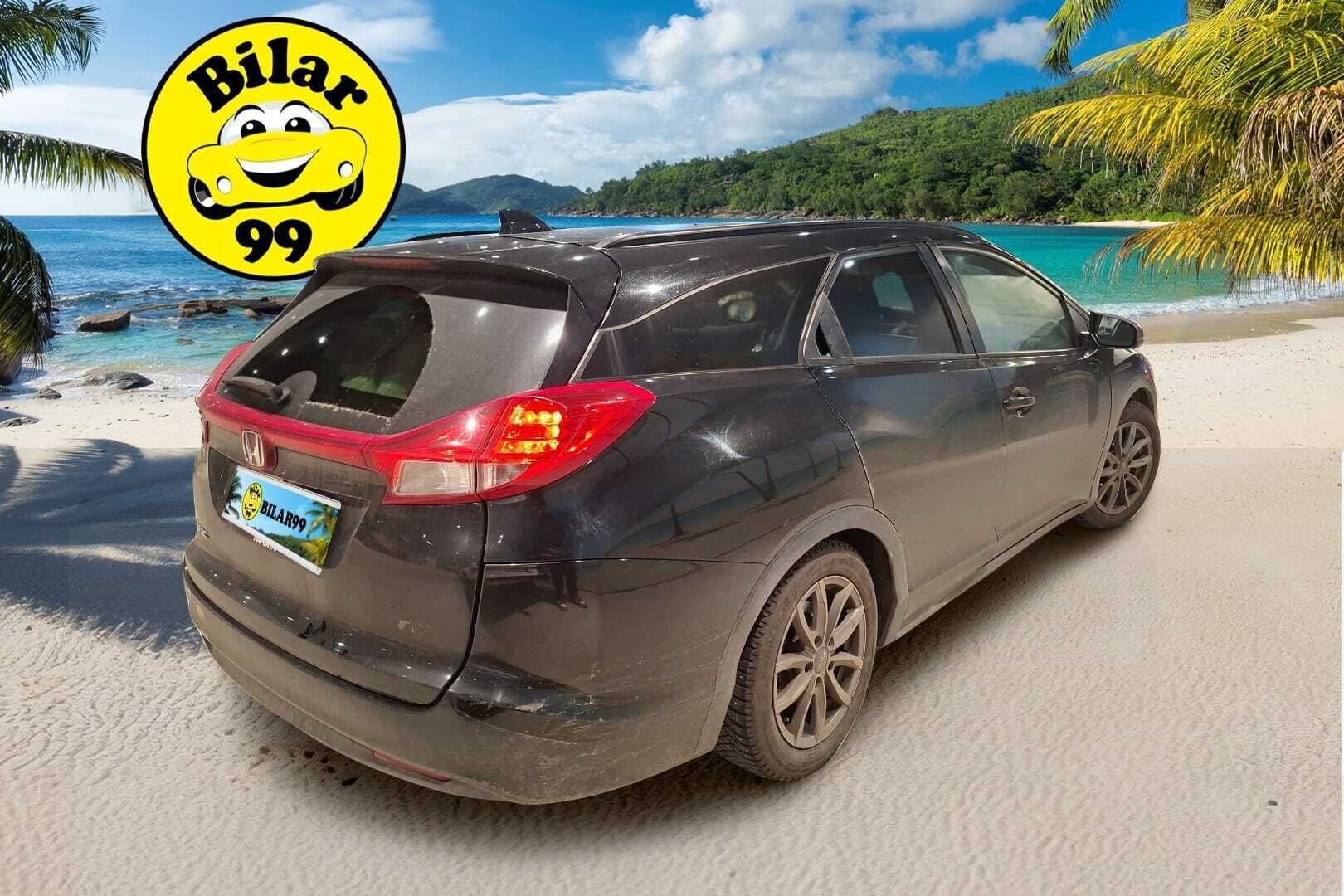 Honda Civic 2017 Tourer 1,8i Elegance Plus / P. Kamera / Navi / Merkkihuollettu / Vakkari / 2x Renkaat - Suomi-auto täydellisellä merkkiliikkeen huoltokirjalla! - Osta nyt, maksa vasta ensi vuonna