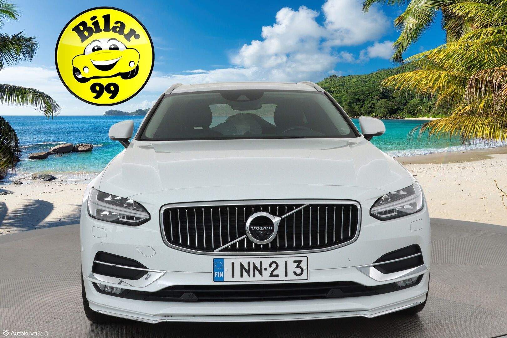 Volvo V90 2017 D5 AWD Inscription * Panorama / B&W / HUD / 360° Kamera / Adapt.Vakkari / Full-LED / Ilmastoidut Sporttinahat Muistilla * - 3,99 % KORKOTARJOUS TÄHÄN AUTOON - Suomi-auto / 2x Renkaat