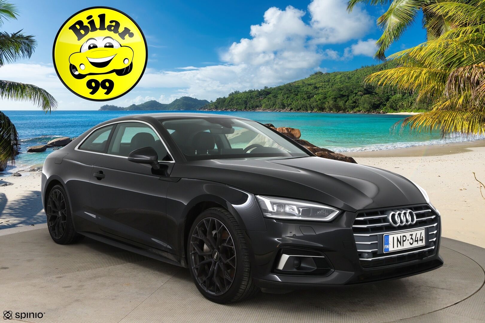 Audi A5 2017 Coupé Business Sport 2,0 TFSI 185 kW quattro S tronic /  Adapt.vakkari / Webasto / P.kamera / MMI+ / LED / Kaistavahti - Suomi-auto / Digimittaristo / Flat bottom / 2x alumiinivanteet