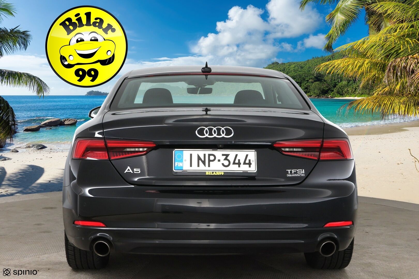 Audi A5 2017 Coupé Business Sport 2,0 TFSI 185 kW quattro S tronic /  Adapt.vakkari / Webasto / P.kamera / MMI+ / LED / Kaistavahti - Suomi-auto / Digimittaristo / Flat bottom / 2x alumiinivanteet