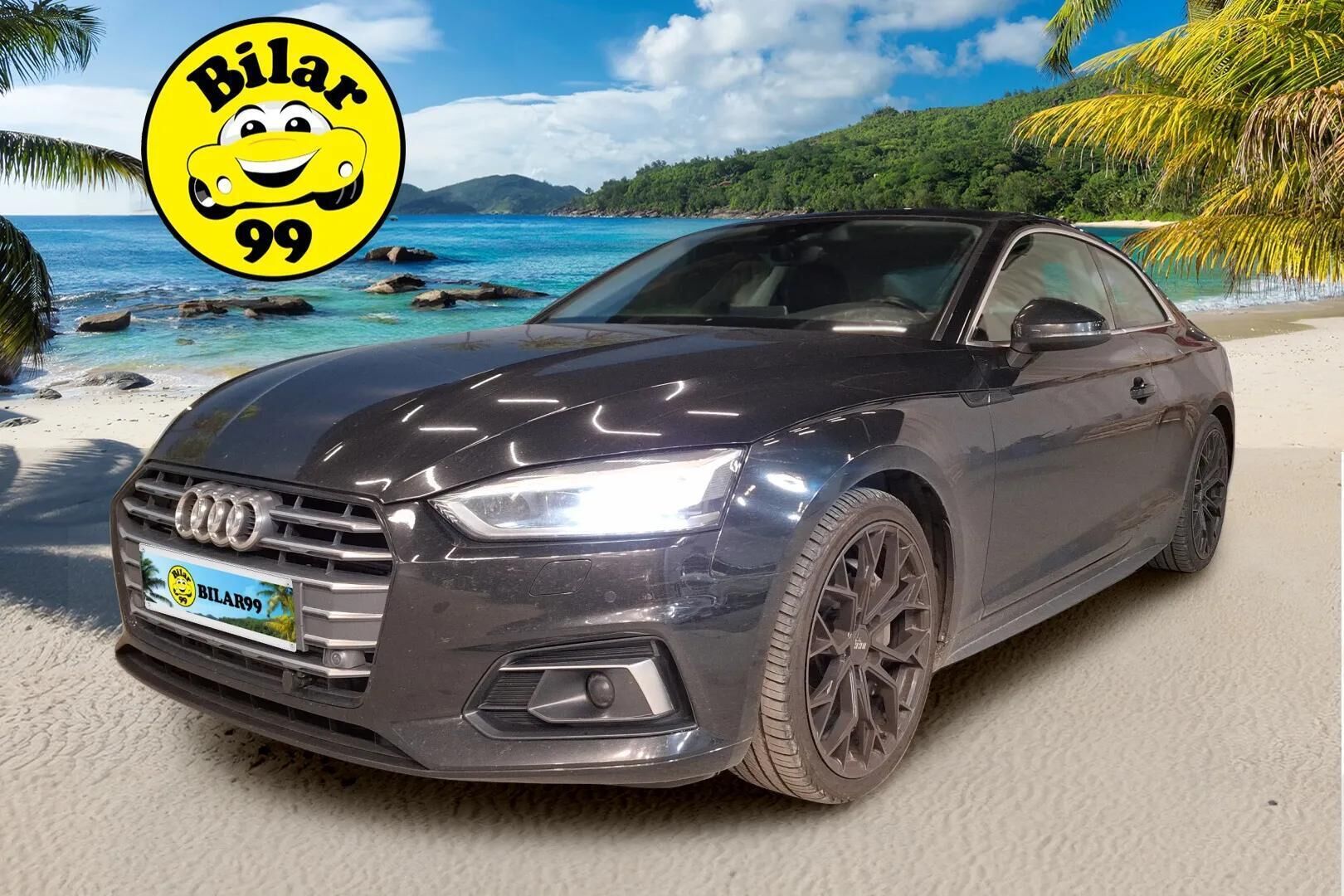 Audi A5 2017 Coupé Business Sport 2,0 TFSI 185 kW quattro S tronic /  Adapt.vakkari / Webasto / P.kamera / MMI+ / LED / Kaistavahti - Suomi-auto / Digimittaristo / Flat bottom / 2x alumiinivanteet