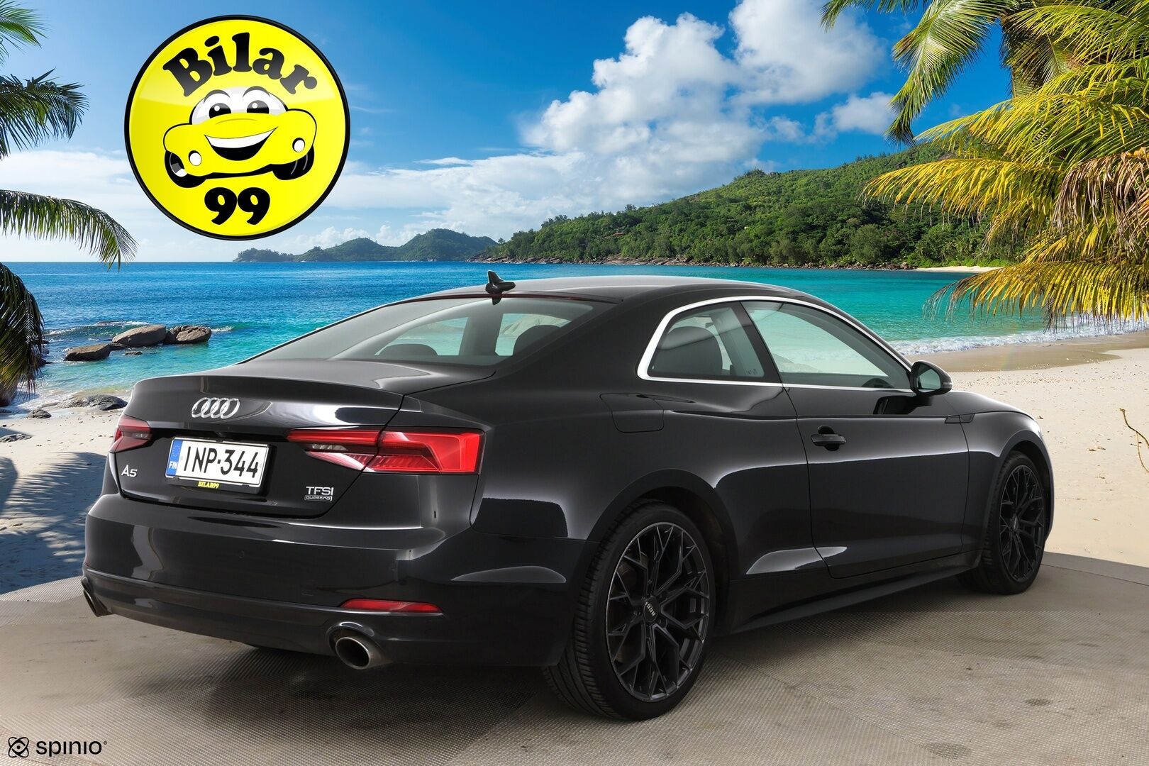 Audi A5 2017 Coupé Business Sport 2,0 TFSI 185 kW quattro S tronic /  Adapt.vakkari / Webasto / P.kamera / MMI+ / LED / Kaistavahti - Suomi-auto / Digimittaristo / Flat bottom / 2x alumiinivanteet