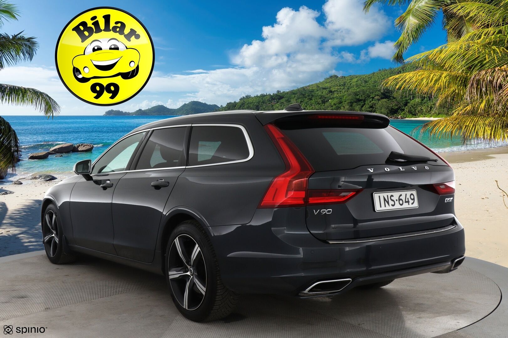 Volvo V90 2018 D5 AWD Business R-Design aut *EI ADBLUE / Webasto / Bowers & Wilkins / Panorama / Muistipenkit / Keyless / 360 kamera / HUD / Koukku / Blis* - *EI ADBLUE / NELIVETO / D5 / R-Design*
