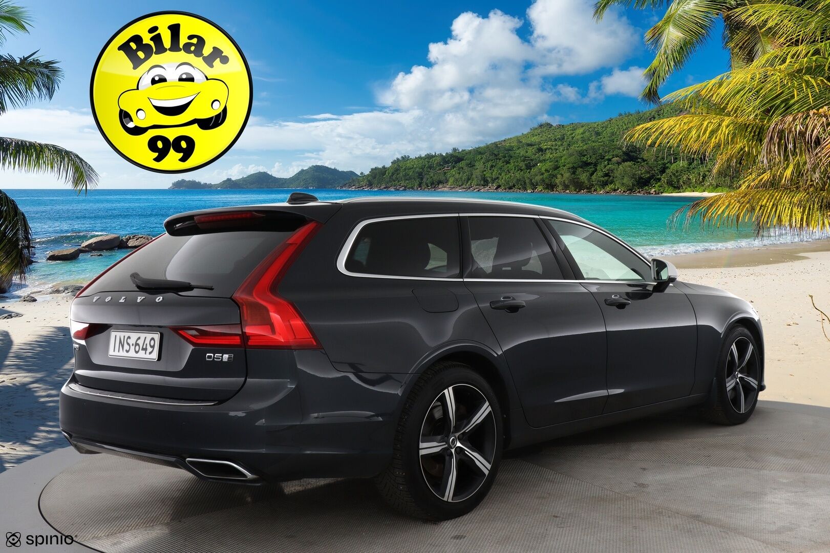 Volvo V90 2018 D5 AWD Business R-Design aut *EI ADBLUE / Webasto / Bowers & Wilkins / Panorama / Muistipenkit / Keyless / 360 kamera / HUD / Koukku / Blis* - *EI ADBLUE / NELIVETO / D5 / R-Design*
