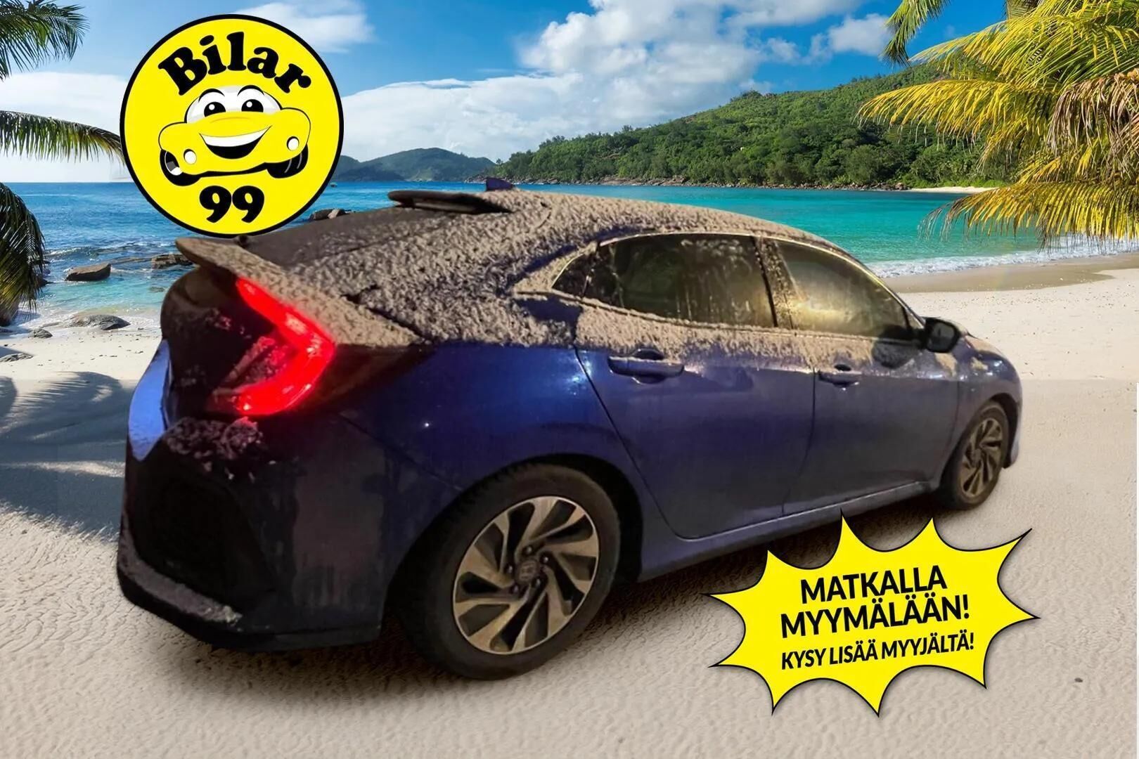 Honda Civic 2017 HB 129 hv Sport* P-Kamera / Navi / Kaistavahti / Törmäysvaroitin / Näyttävä * - *Hammashihna vaihdettu 1/24 / Sporttinen ja hieno väri / Suomi-auto * - HULLU BLACKWEEK KORKOTARJOUS 2,49%