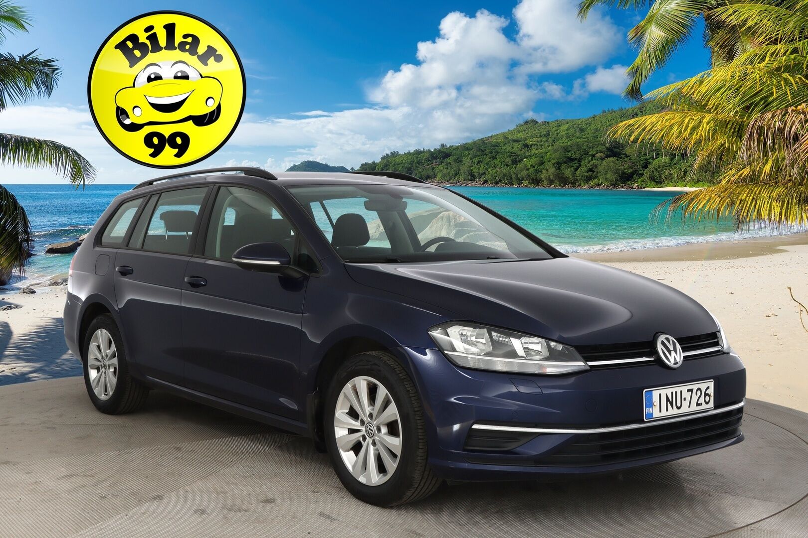 Volkswagen Golf 2018 Variant Comfortline 1,0 TSI 81 kW (110 hv) DSG-automaatti *ACC/  Kamera/  Appconnect/  Lohko* - Autossa 2x hyvät renkaat vanteineen, tutkat eteen ja taakse sekä juuri tehty määräaikashuolto + jakopää