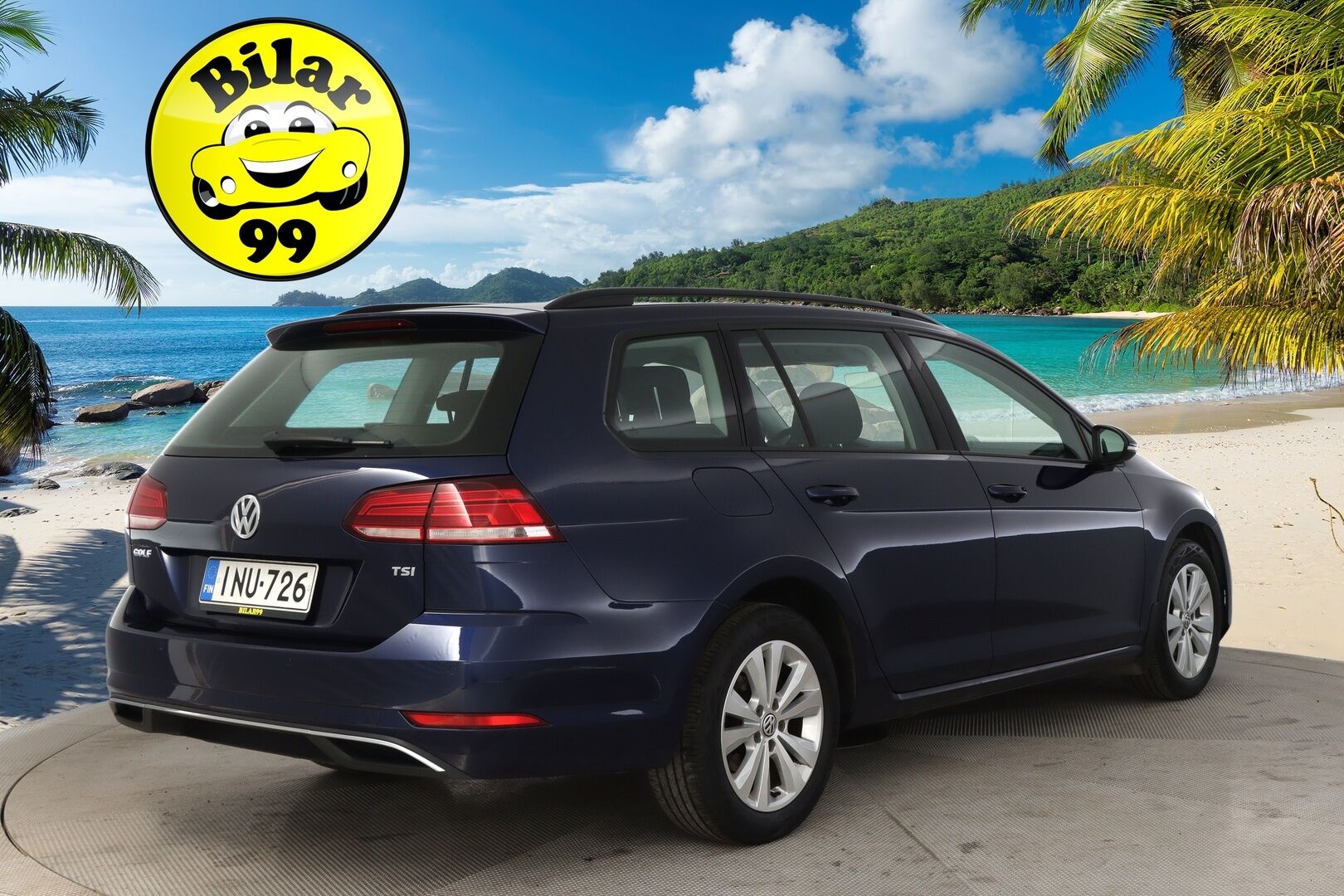 Volkswagen Golf 2018 Variant Comfortline 1,0 TSI 81 kW (110 hv) DSG-automaatti *ACC/  Kamera/  Appconnect/  Lohko* - Autossa 2x hyvät renkaat vanteineen, tutkat eteen ja taakse sekä juuri tehty määräaikashuolto + jakopää