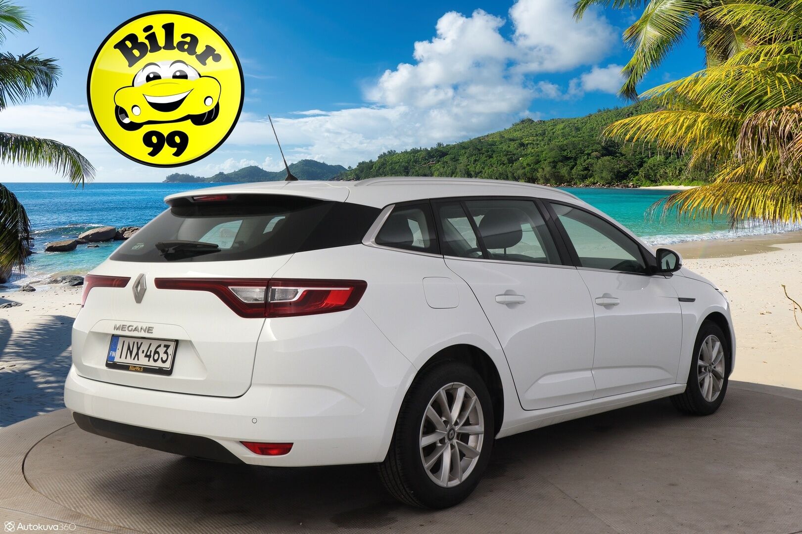 Renault Megane 2018 Sport Tourer TCe 130 Zen *Digimittaristo / Smartlink / Navi / Lohko S.Pistoke / KeylessGo / Kaukovaloautomatiikka* - Taloudellinen Megane kattavilla varusteilla sekä särmällä huoltohistorialla!