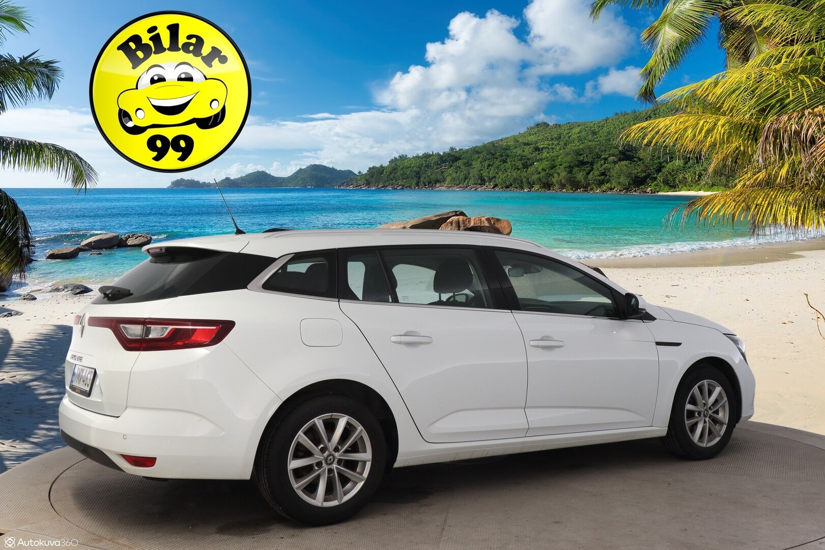 Renault Megane 2018 Sport Tourer TCe 130 Zen *Digimittaristo / Smartlink / Navi / Lohko S.Pistoke / KeylessGo / Kaukovaloautomatiikka* - Taloudellinen Megane kattavilla varusteilla sekä särmällä huoltohistorialla!