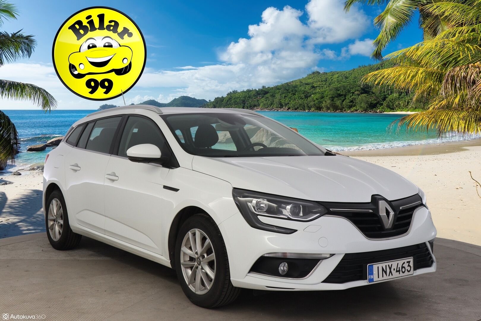 Renault Megane 2018 Sport Tourer TCe 130 Zen *Digimittaristo / Smartlink / Navi / Lohko S.Pistoke / KeylessGo / Kaukovaloautomatiikka* - Taloudellinen Megane kattavilla varusteilla sekä särmällä huoltohistorialla!