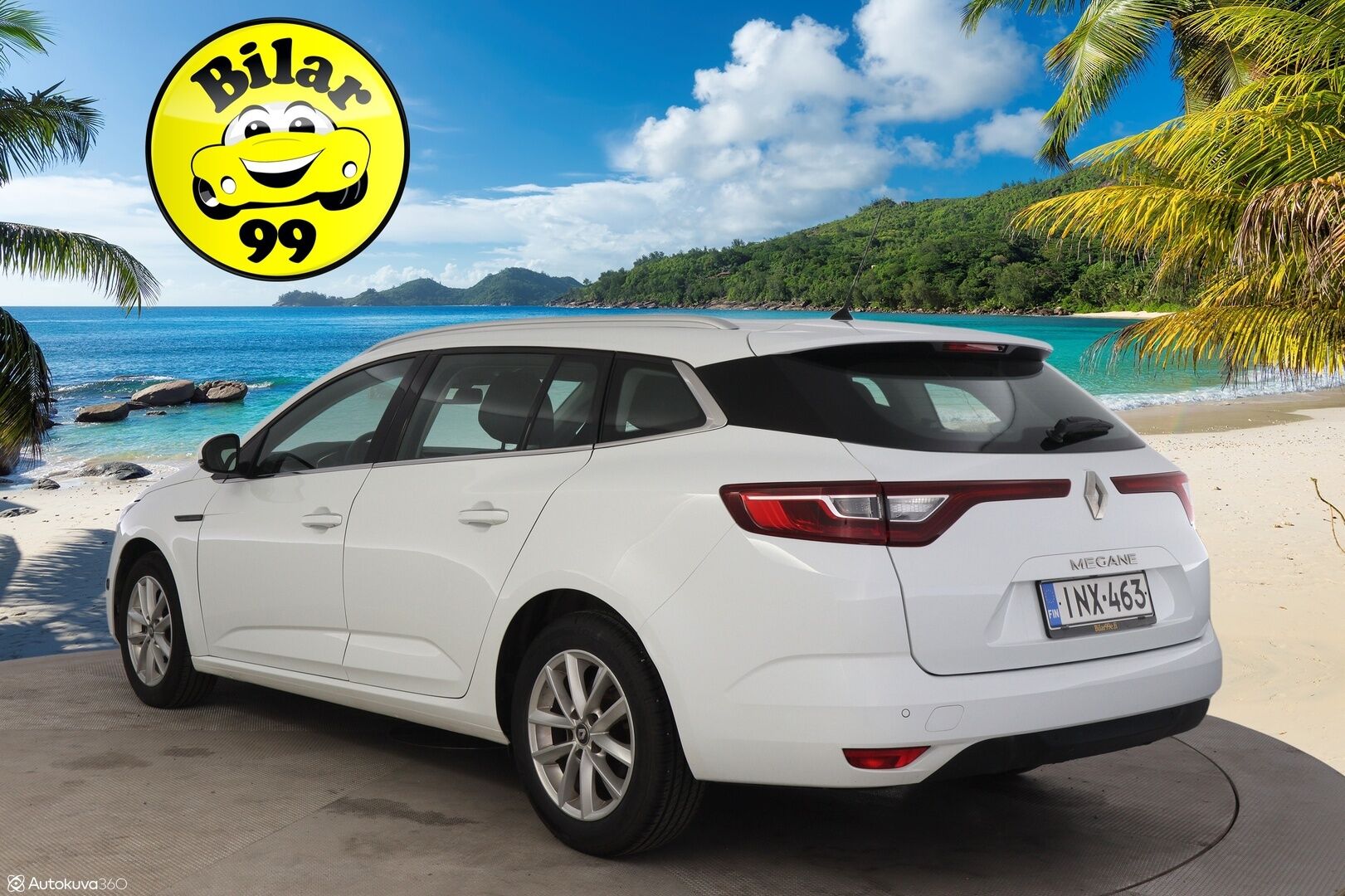 Renault Megane 2018 Sport Tourer TCe 130 Zen *Digimittaristo / Smartlink / Navi / Lohko S.Pistoke / KeylessGo / Kaukovaloautomatiikka* - Taloudellinen Megane kattavilla varusteilla sekä särmällä huoltohistorialla!