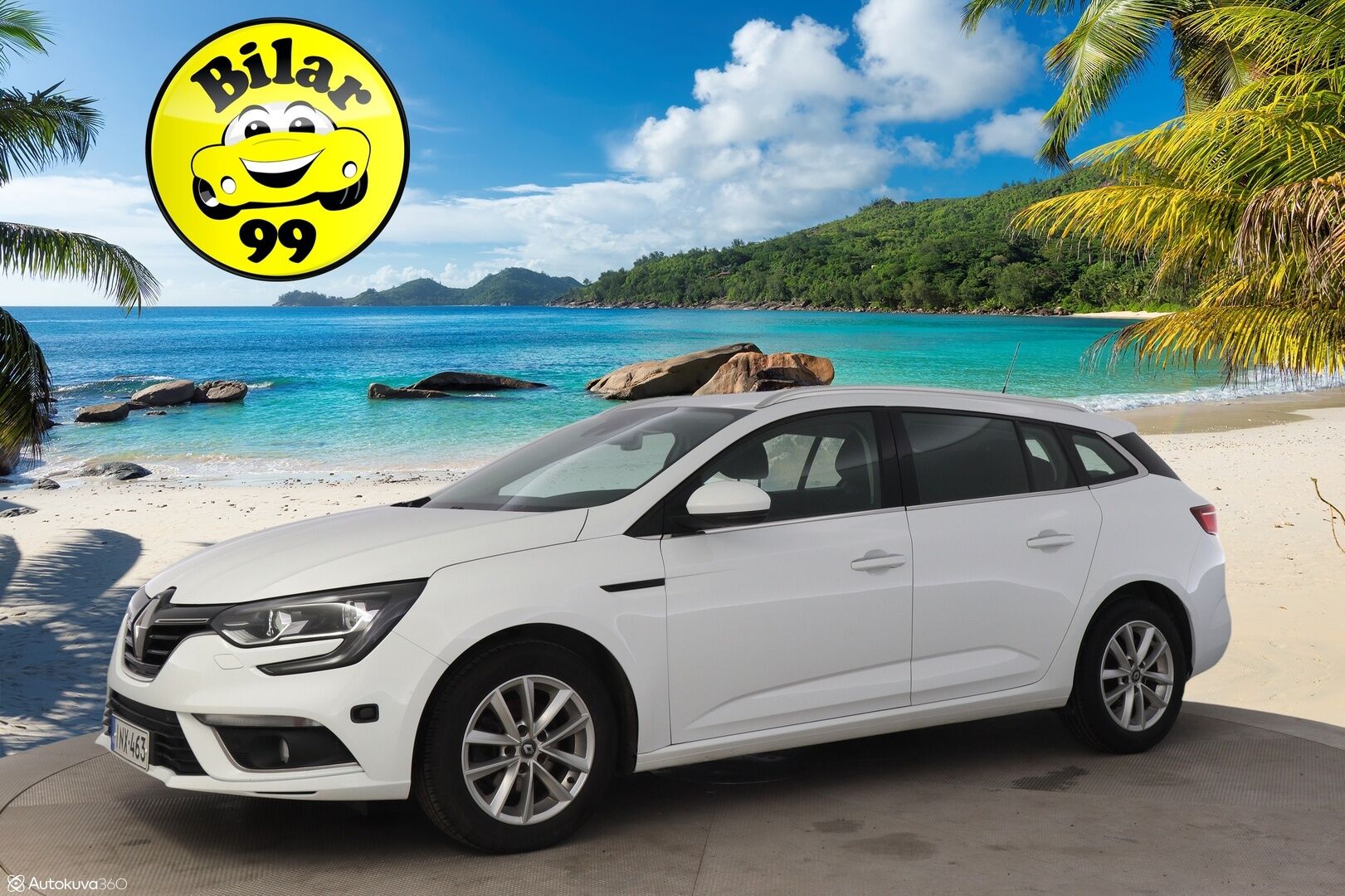 Renault Megane 2018 Sport Tourer TCe 130 Zen *Digimittaristo / Smartlink / Navi / Lohko S.Pistoke / KeylessGo / Kaukovaloautomatiikka* - Taloudellinen Megane kattavilla varusteilla sekä särmällä huoltohistorialla!