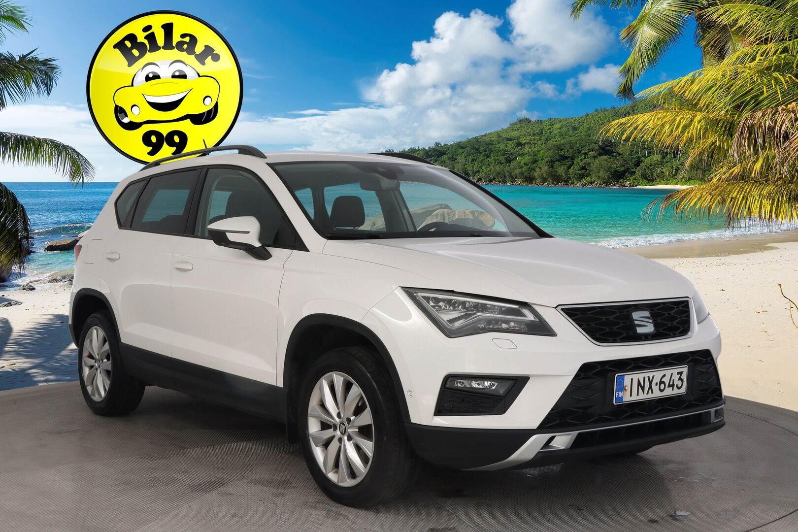 Seat Ateca 2017 1,4 TSI 150 ACT Style DSG / Webasto / Blis / Koukku / Adapti. vakkari / Kaistavahti / - *Siisti / 2x renkaat* - Osta nyt, maksa vasta ensi vuonna
