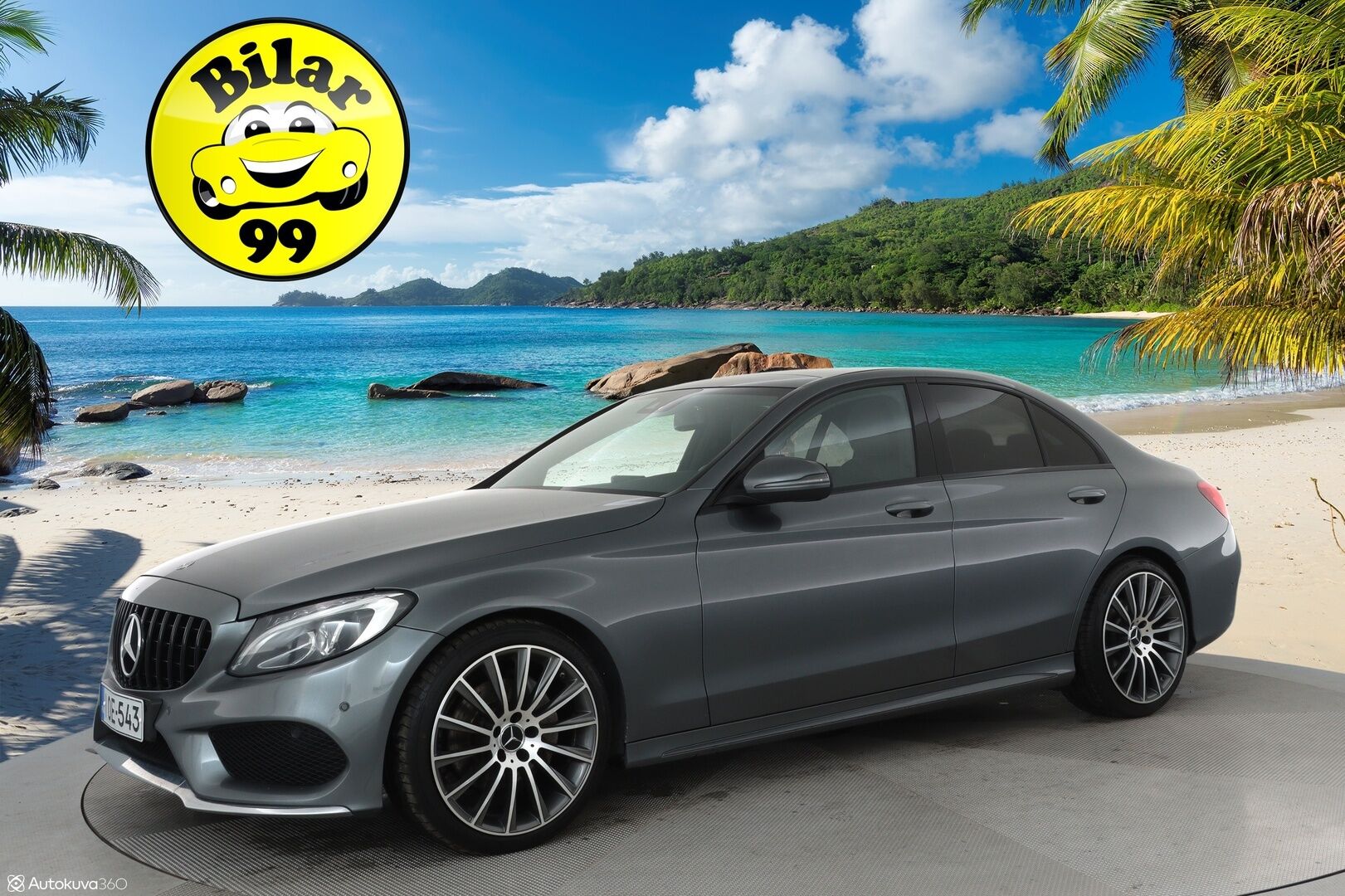 Mercedes-Benz C 2018 220 d A AMG Premium Edition - Webasto / Burmester / Panorama / LED High Performance / Nahkasisusta / Comand Navi / Tulossa Tampereelle!