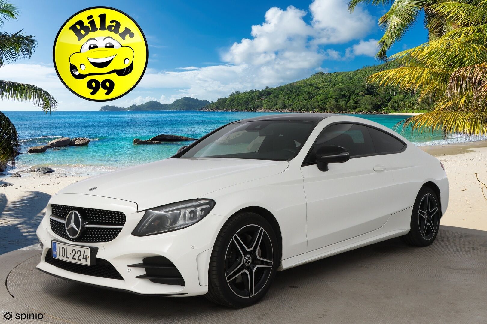 Mercedes-Benz C 2019 220 d 4Matic A Coupé AMG * Webasto / Peruutuskamera / Panoraama / Nahka-Alcantara / Night - Suomiauto / AMG / Todella Näyttävä! - HULLU BLACKWEEK KORKOTARJOUS 2,49%