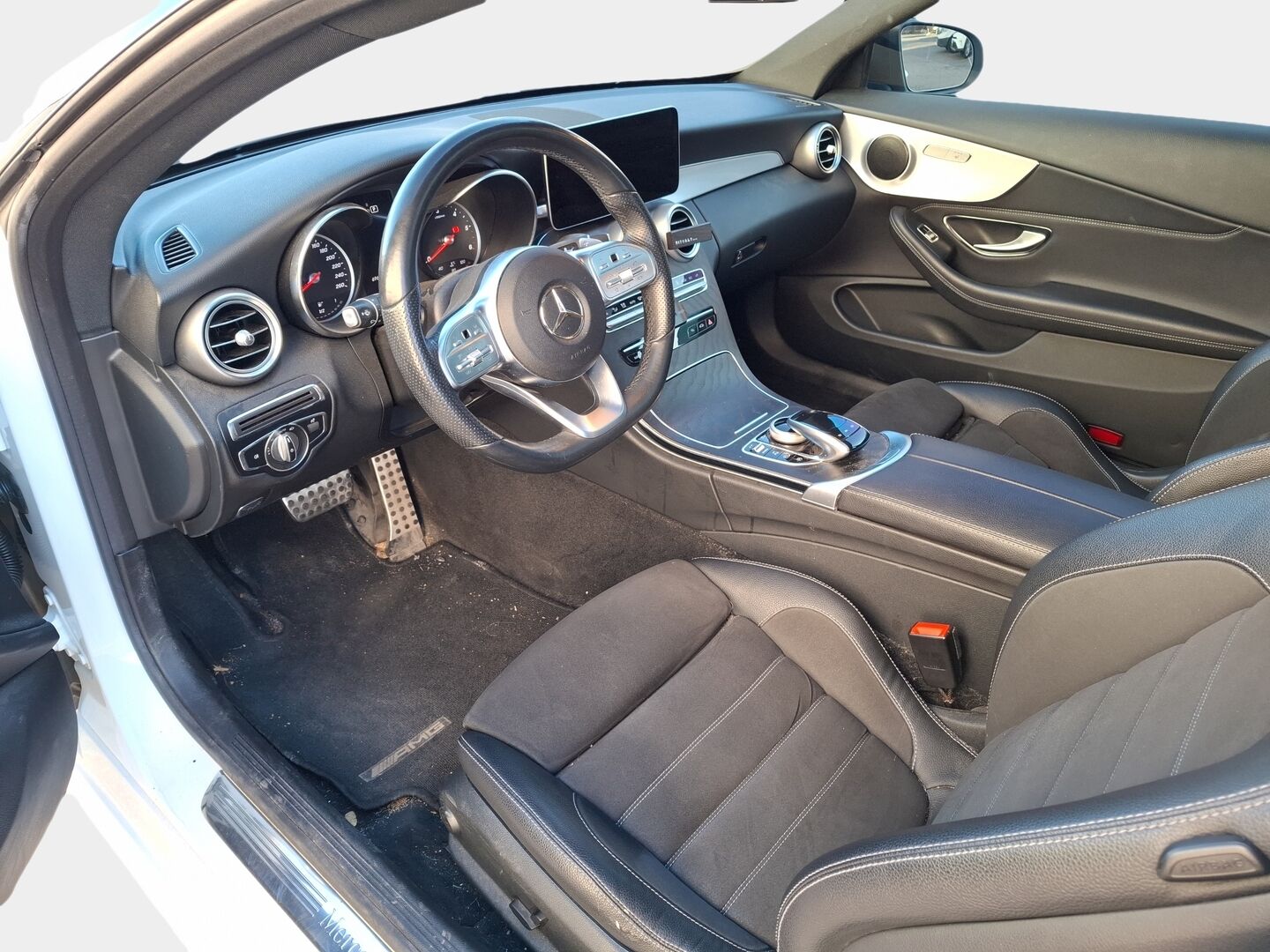 Mercedes-Benz C 2019 220 d 4Matic A Coupé AMG * Webasto / Peruutuskamera / Panoraama / Nahka-Alcantara / Night - Tulossa Myyntiin!