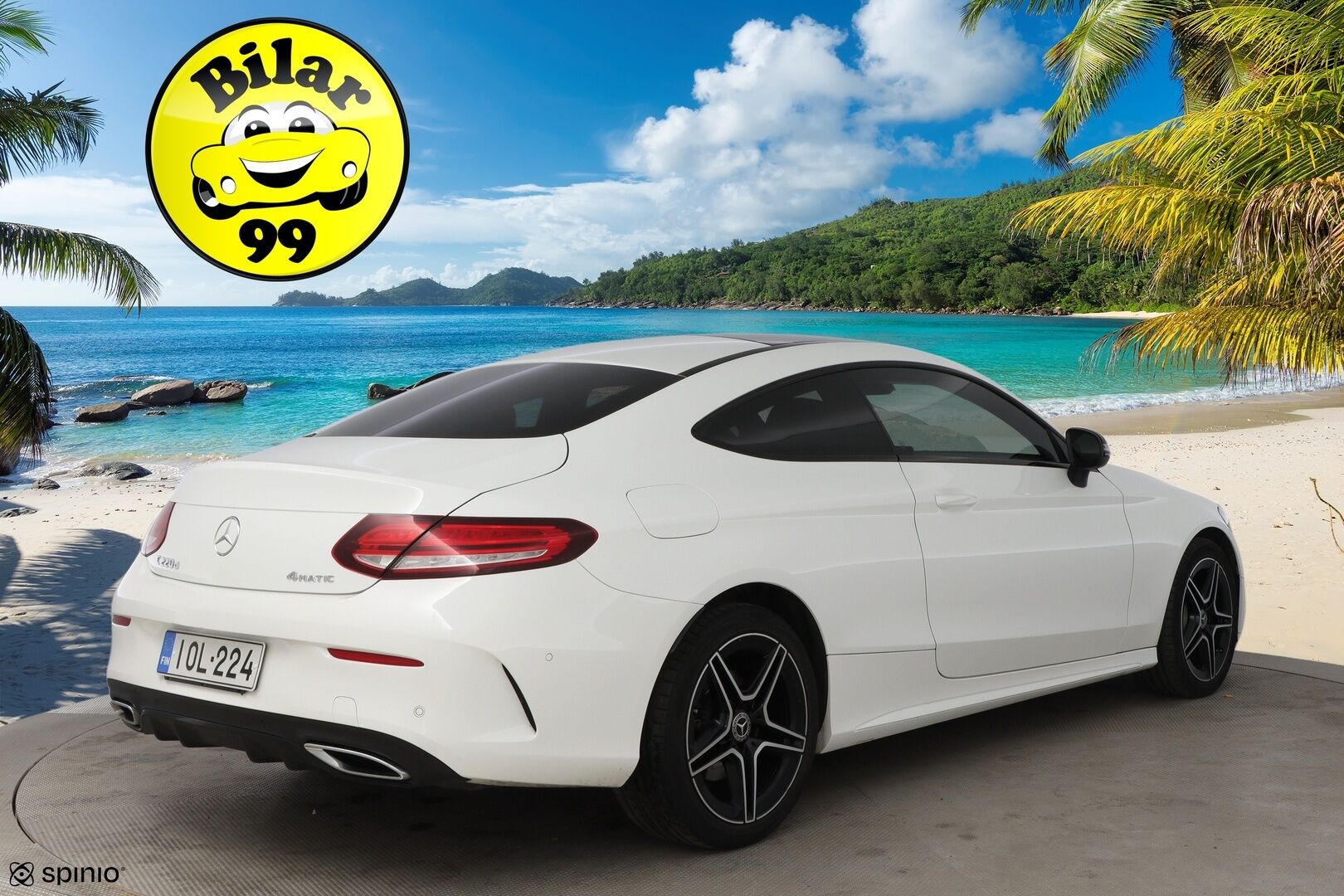 Mercedes-Benz C 2019 220 d 4Matic A Coupé AMG * Webasto / Peruutuskamera / Panoraama / Nahka-Alcantara / Night - Suomiauto / AMG / Todella Näyttävä! - HULLU BLACKWEEK KORKOTARJOUS 2,49%