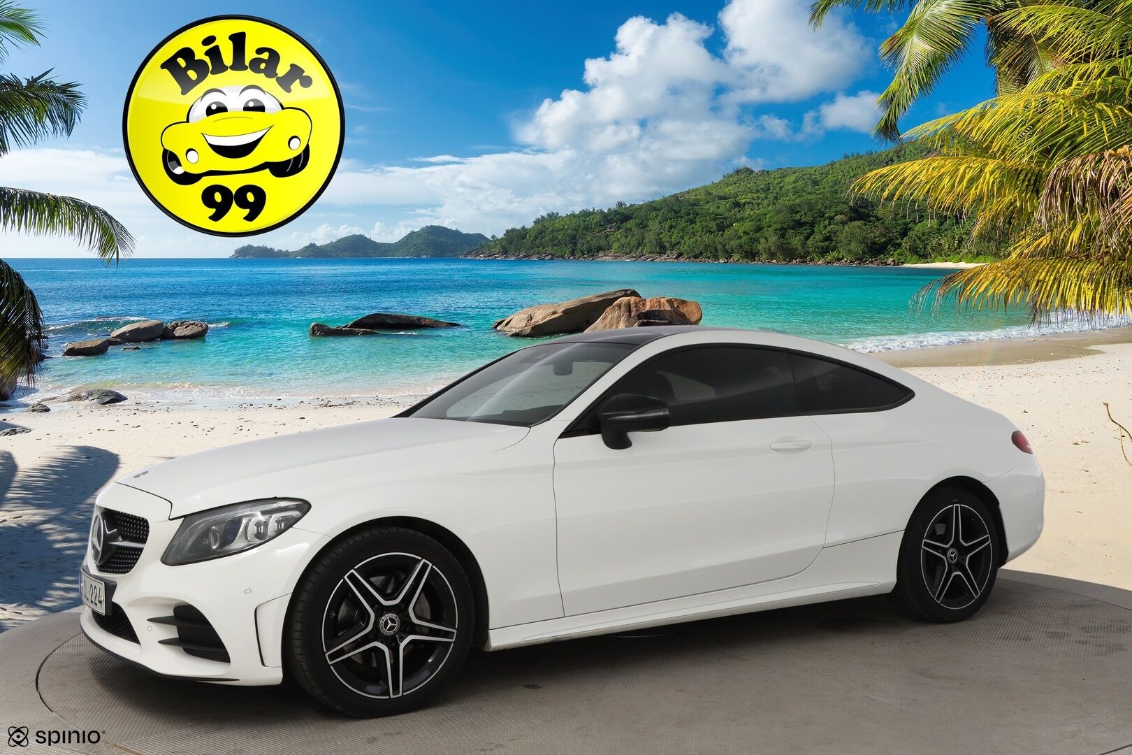 Mercedes-Benz C 2019 220 d 4Matic A Coupé AMG * Webasto / Peruutuskamera / Panoraama / Nahka-Alcantara / Night - Suomiauto / AMG / Todella Näyttävä! - HULLU BLACKWEEK KORKOTARJOUS 2,49%