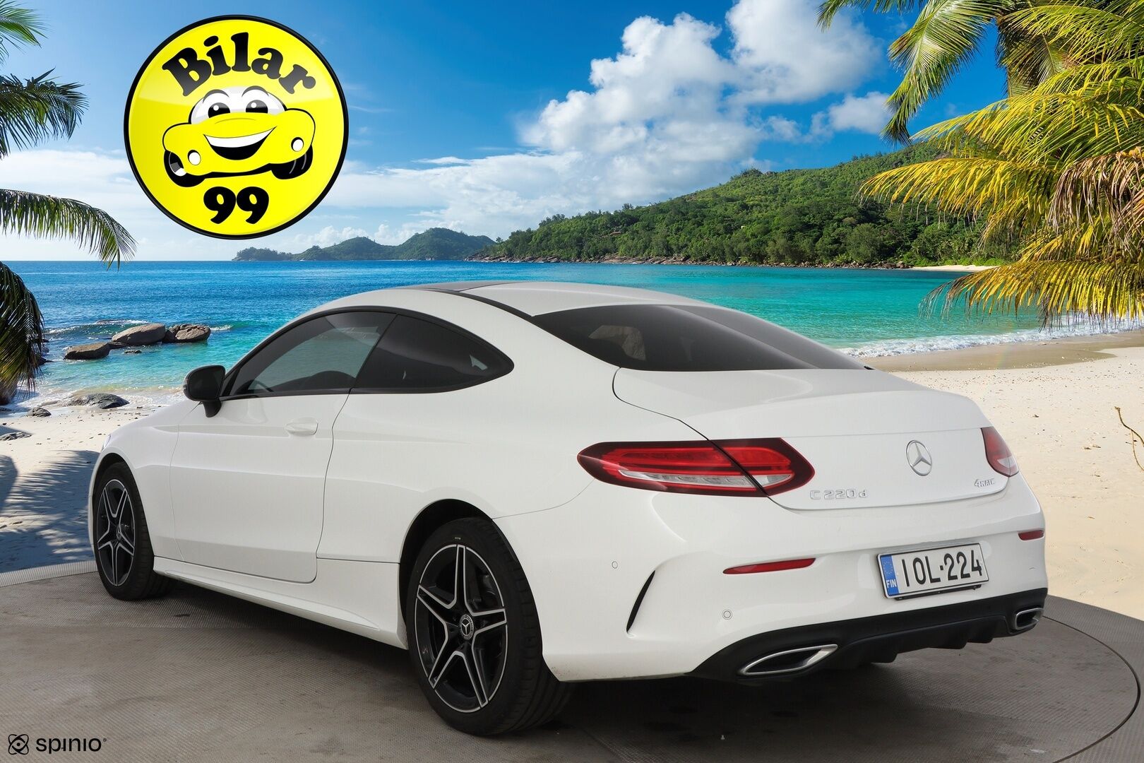 Mercedes-Benz C 2019 220 d 4Matic A Coupé AMG * Webasto / Peruutuskamera / Panoraama / Nahka-Alcantara / Night - Suomiauto / AMG / Todella Näyttävä! - HULLU BLACKWEEK KORKOTARJOUS 2,49%