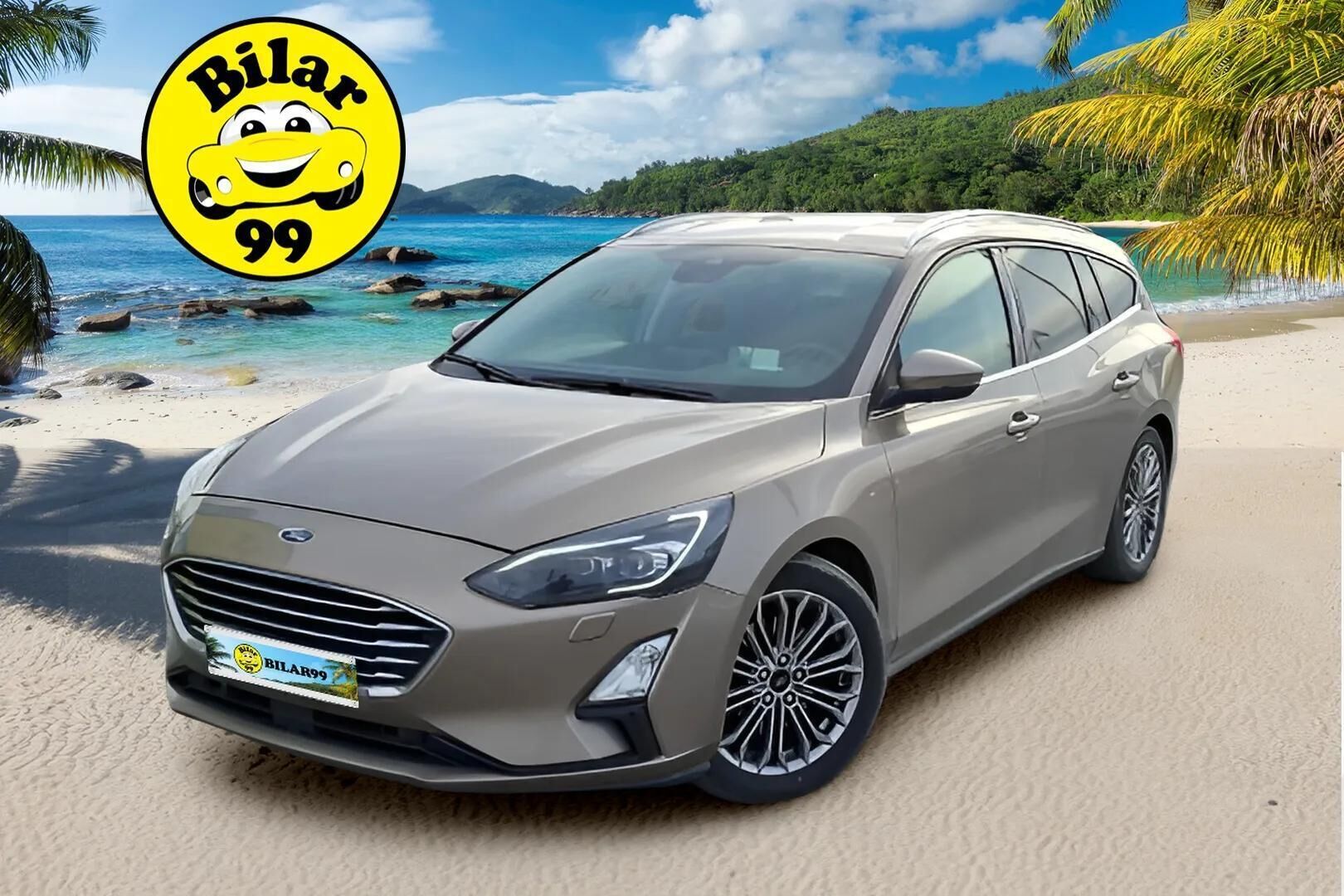 Ford Focus 2019 1,0 EcoBoost 125hv A8 Titanium Wagon * Suomiauto / Bang & Olufsen / Adapt.Vakkari / Adapt.LED / Lämm.Tuulilasi / Lohko & Sisäpistoke - 2x Renkaat Aluvantein / Metalliväri / Upea / Juuri tullut Tampereelle!