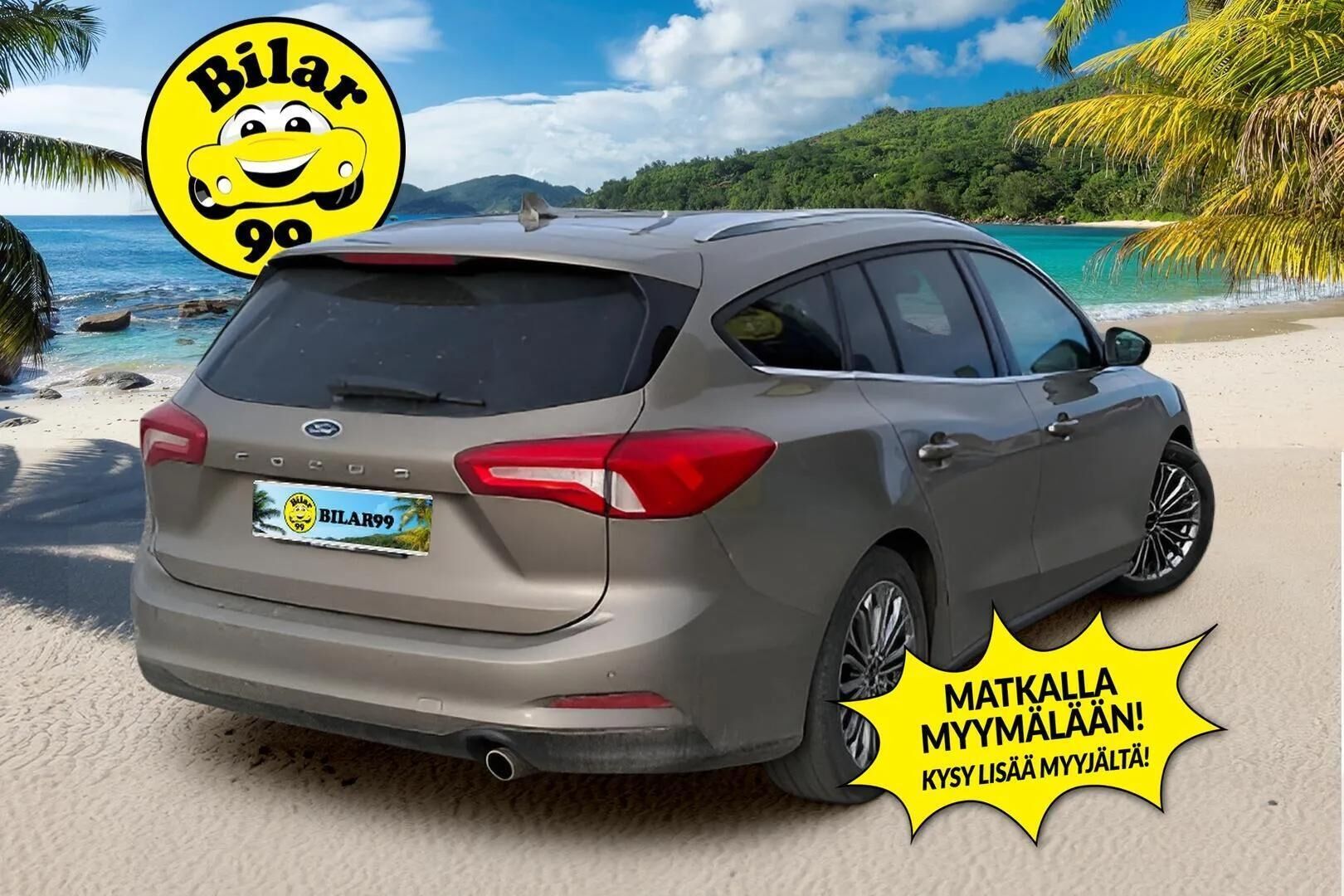 Ford Focus 2019 1,0 EcoBoost 125hv A8 Titanium Wagon * Suomiauto / Bang & Olufsen / Adapt.Vakkari / Adapt.LED / Lämm.Tuulilasi / Lohko & Sisäpistoke - 2x Renkaat Aluvantein / Metalliväri / Upea / Juuri tullut Tampereelle!